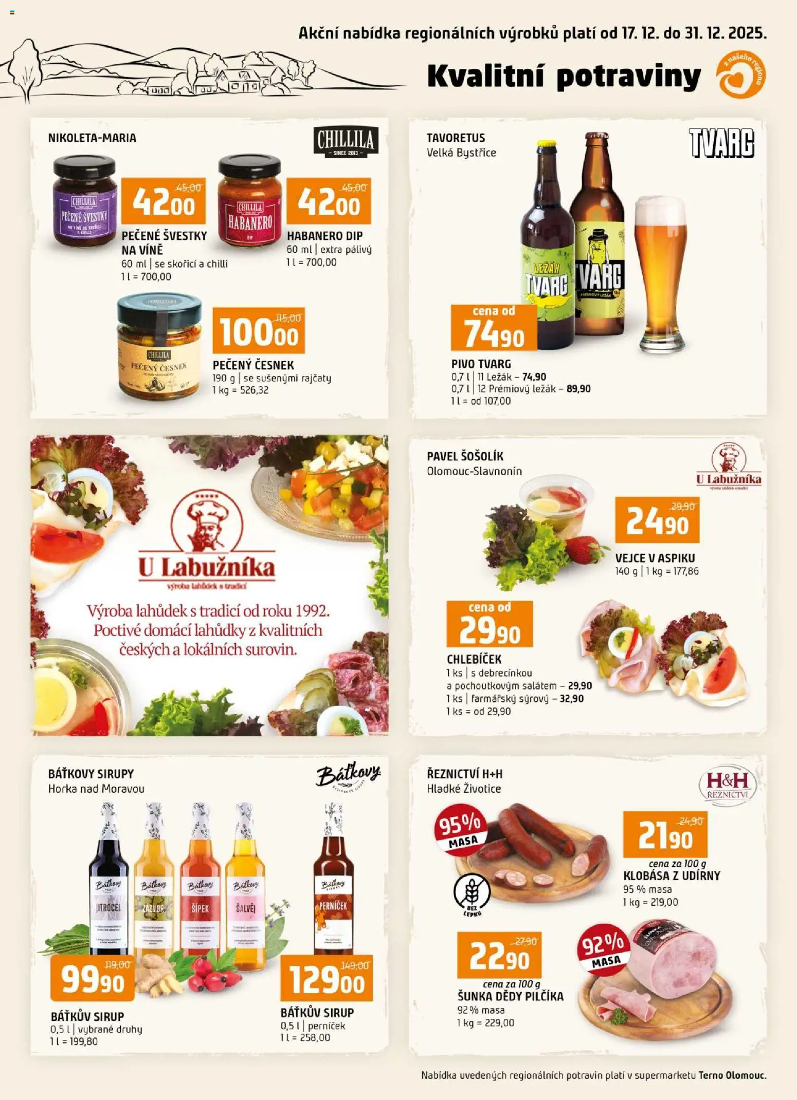 Terno leták - Olomouc  od 17.12.2025 | Strana: 16 | Produkty: Vejce, Sirup, Česnek, Zázvor