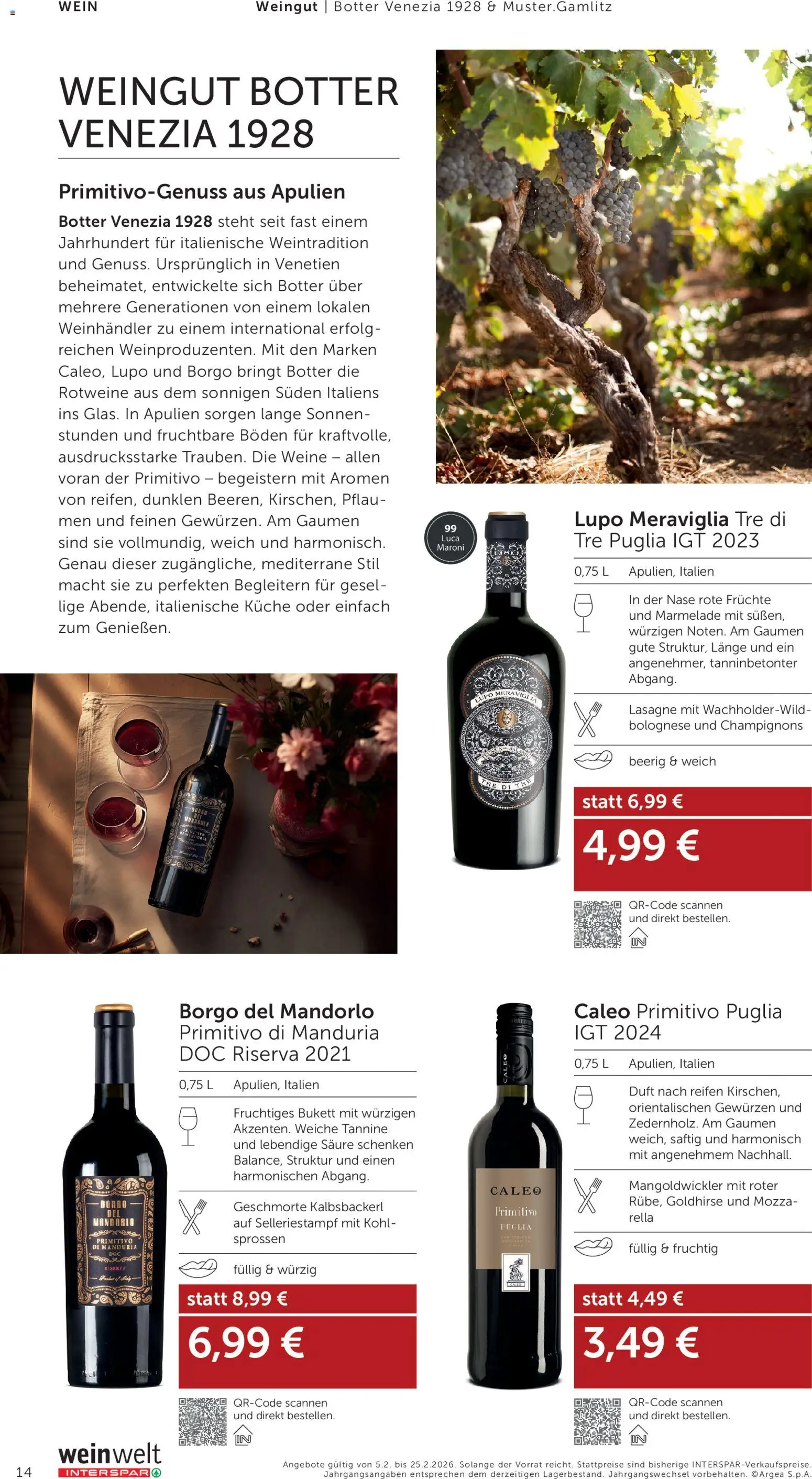 Interspar Wein Welt gültig ab 05.02.2026 | Seite: 14 | Produkte: Duft, Wein
