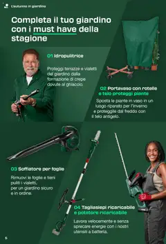 Volantino Lidl del 31.08.2025 | Pagina: 5 | Prodotti: Tagliasiepi, Idropulitrice, Vaso