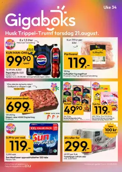 Forhåndsvisning av Gigaboks kundeavis gyldig fra 18.08.2025