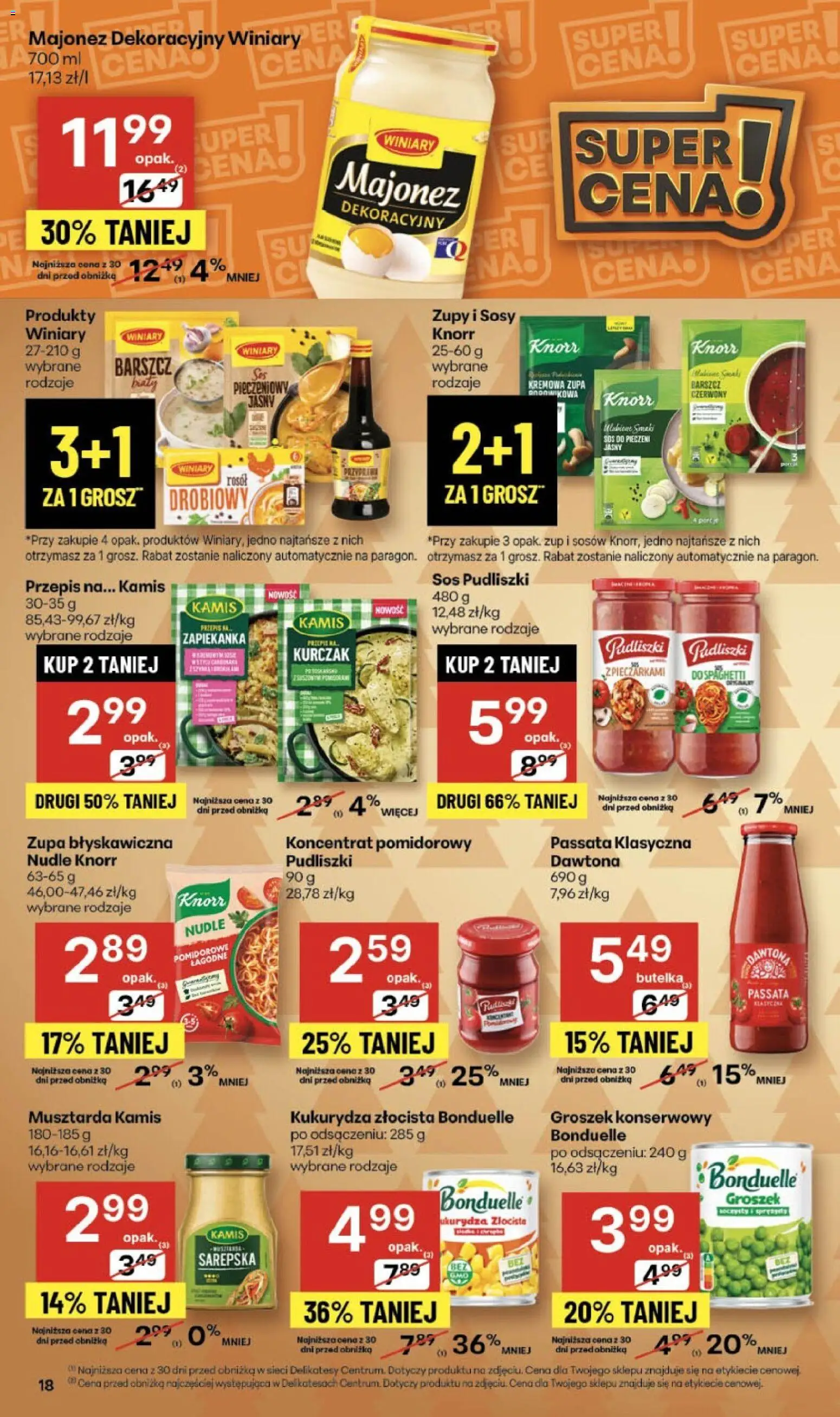 Delikatesy Centrum Black Friday od 27.11.2025 | Strona: 18 | Produkty: Groszek, Koncentrat pomidorowy, Delikatesy, Musztarda