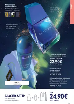 Oriflame-mainoslehti voimassa 19.11.2025 alkaen | Sivu: 47 | Tuotteet: Tuoksu, Eau de toilette, Antiperspirantti