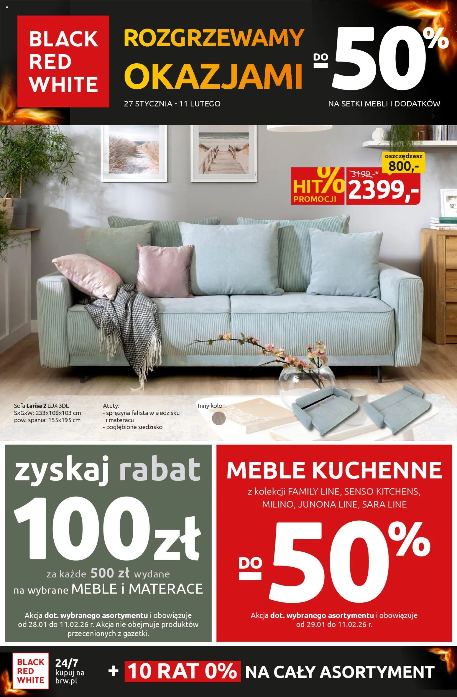 Black Red White promocje od 27.01.2026 | Strona: 1 | Produkty: Sofa