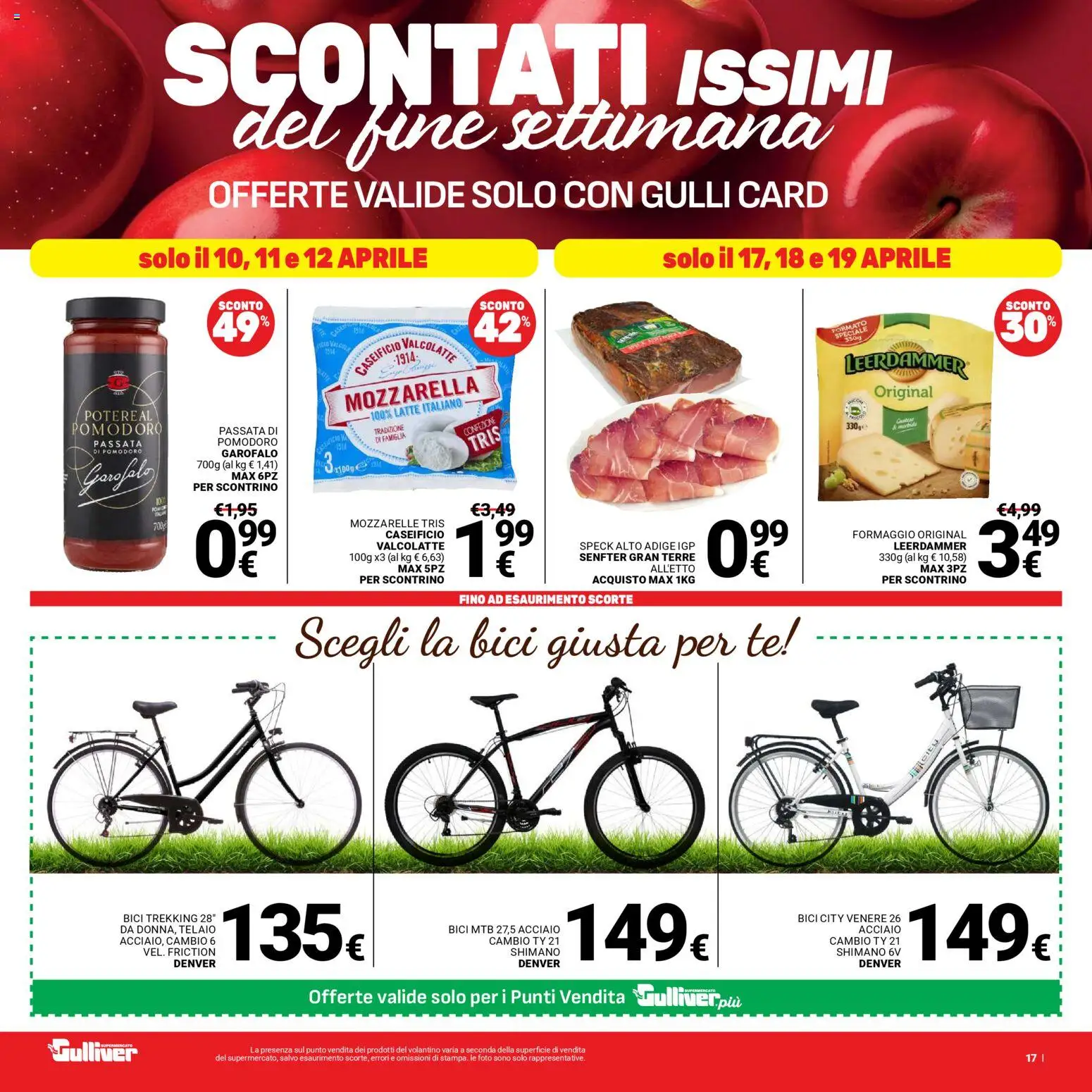 Volantino Gulliver del 07.04.2026 | Pagina: 17 | Prodotti: Tè, Mozzarella, Pomodoro, Formaggio