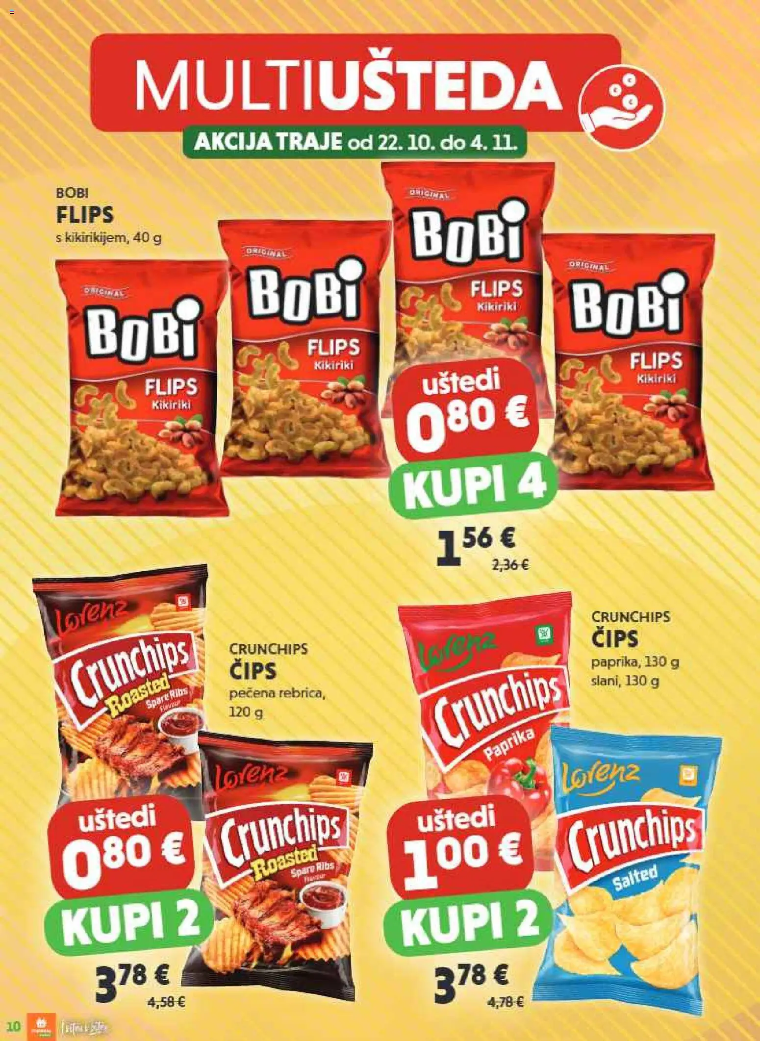 Studenac katalog | vrijedi od 22.10.2025 | Stranica: 10 | Proizvodi: Flips, Paprika, Čips, Kikiriki
