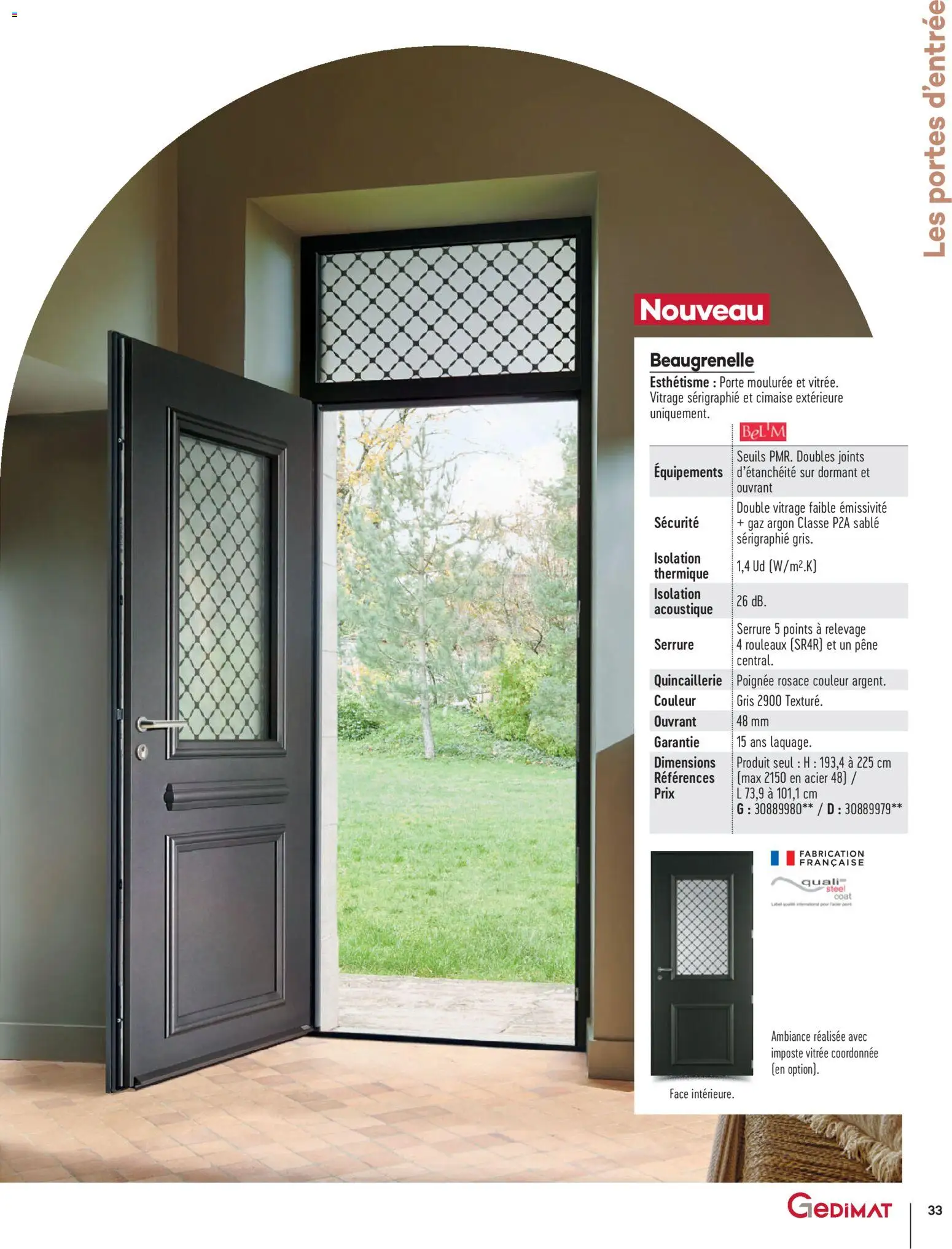 {H1} | Page: 33 | Produits: Porte, Portes