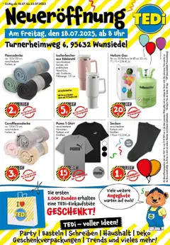 TEDi Neueröffnung in Wunsiedel gültig ab dem 18.07.2025