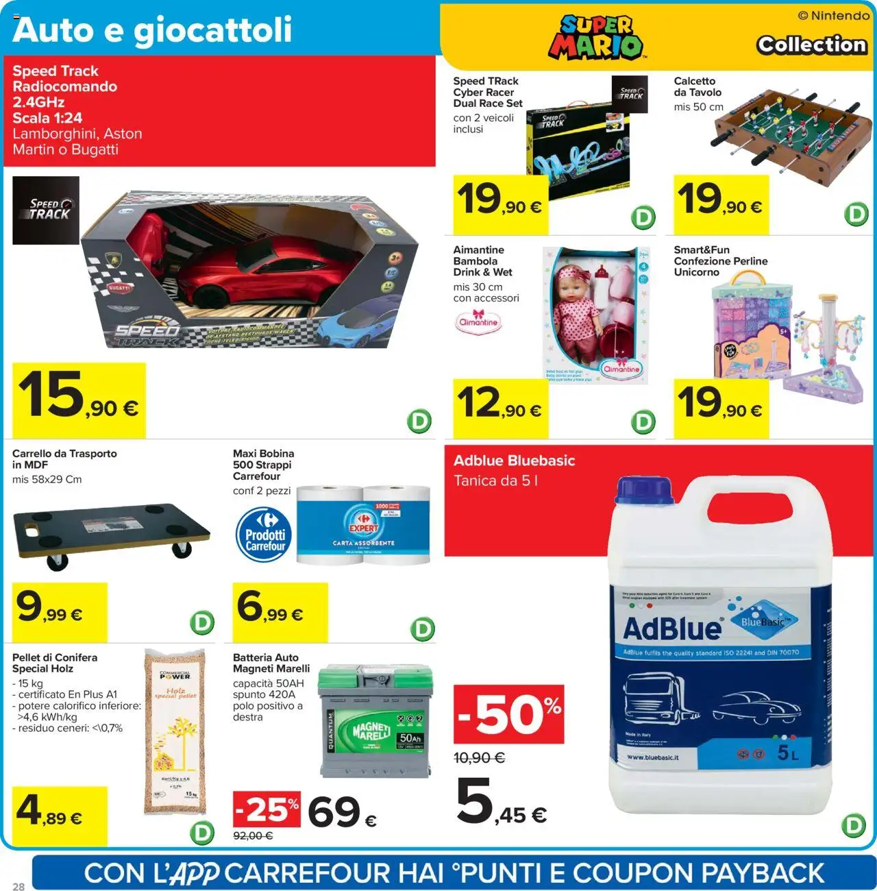 Volantino Carrefour del 26.09.2025 | Pagina: 28 | Prodotti: Carrello, Polo, Tanica, Batteria