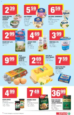 Spar Gazetka od 10.09.2025 | Strona: 3 | Produkty: Ser żółty, Mleko, Kiwi, Jaja