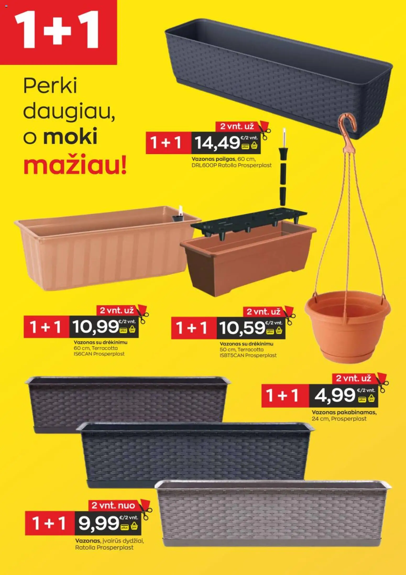 Jupoja akcijos nuo 08.04.2026 | Puslapis: 6 | Prekių: Vazonas