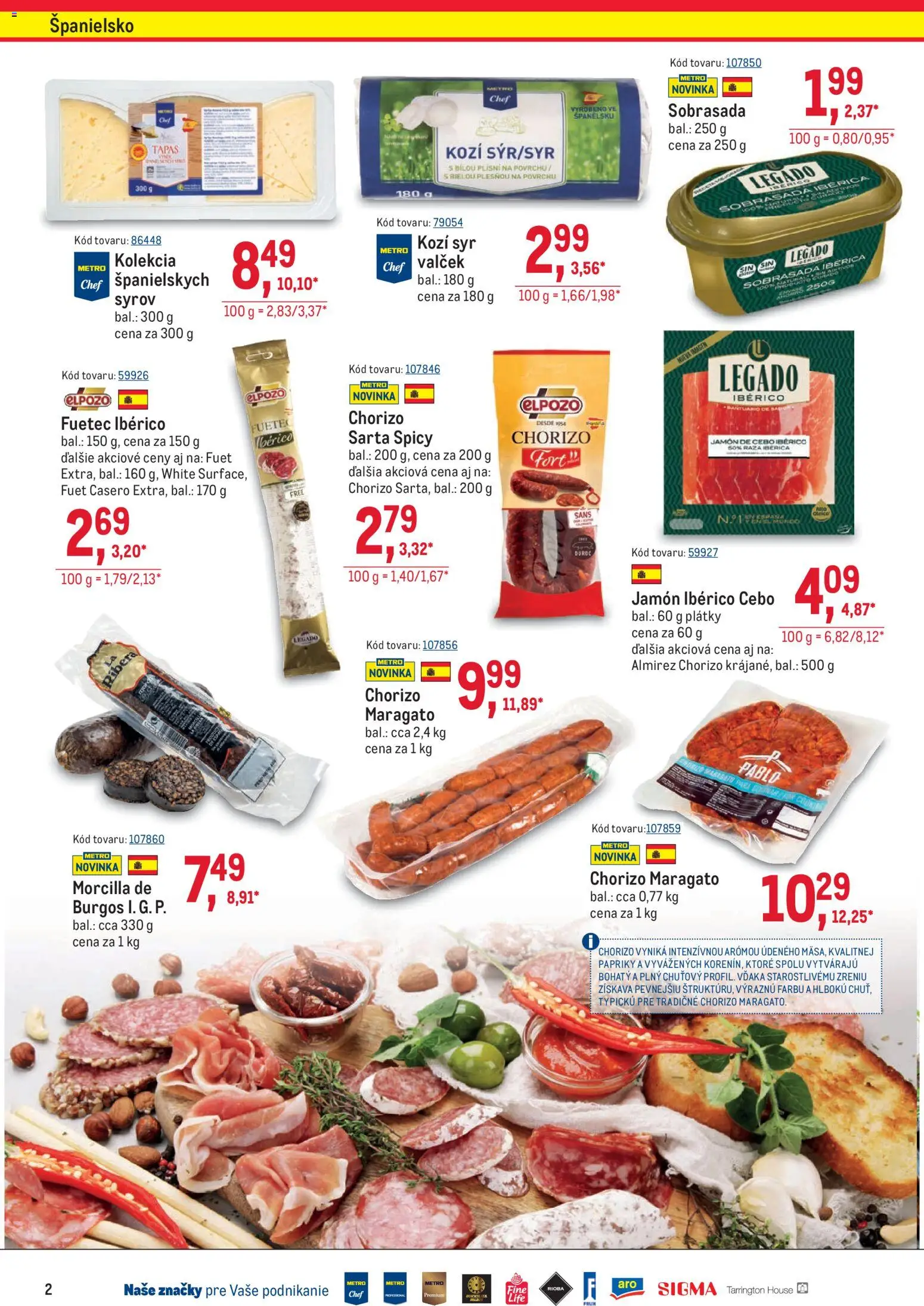Nové Metro akcie – leták je platný od 22.04.2026 | Strana: 2 | Produkty: Syr