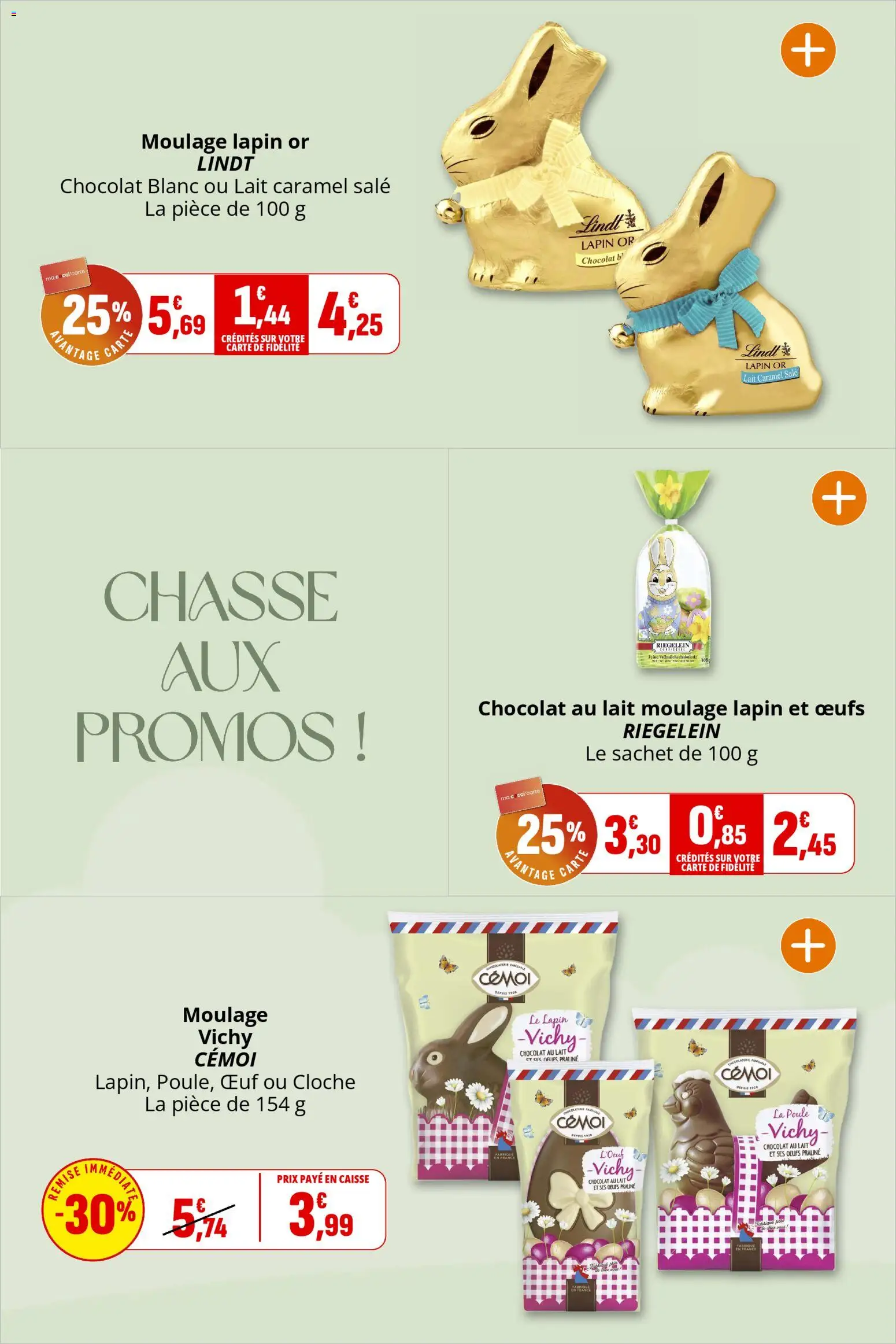 {H1} | Page: 14 | Produits: Lapin, Cloche, Œufs, Lindt