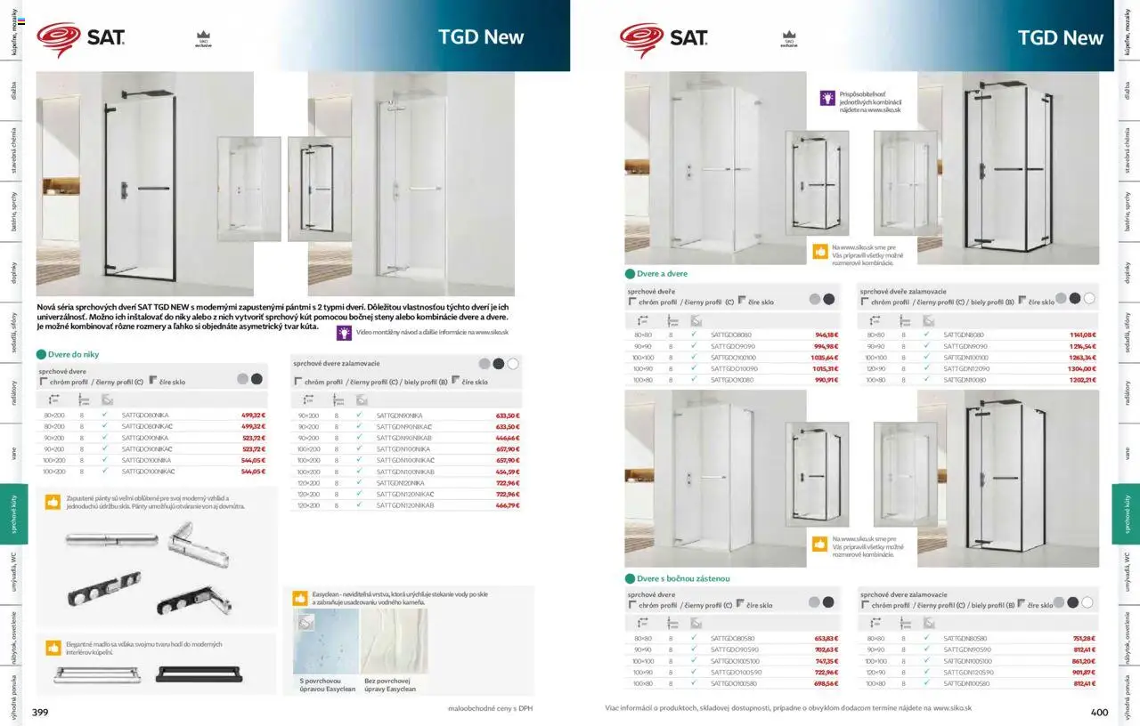 Nové Siko akcie – leták je platný od 01.09.2025 | Strana: 201 | Produkty: Osvetlenie, Sprchové dvere, Sprchový kút, Radiátory