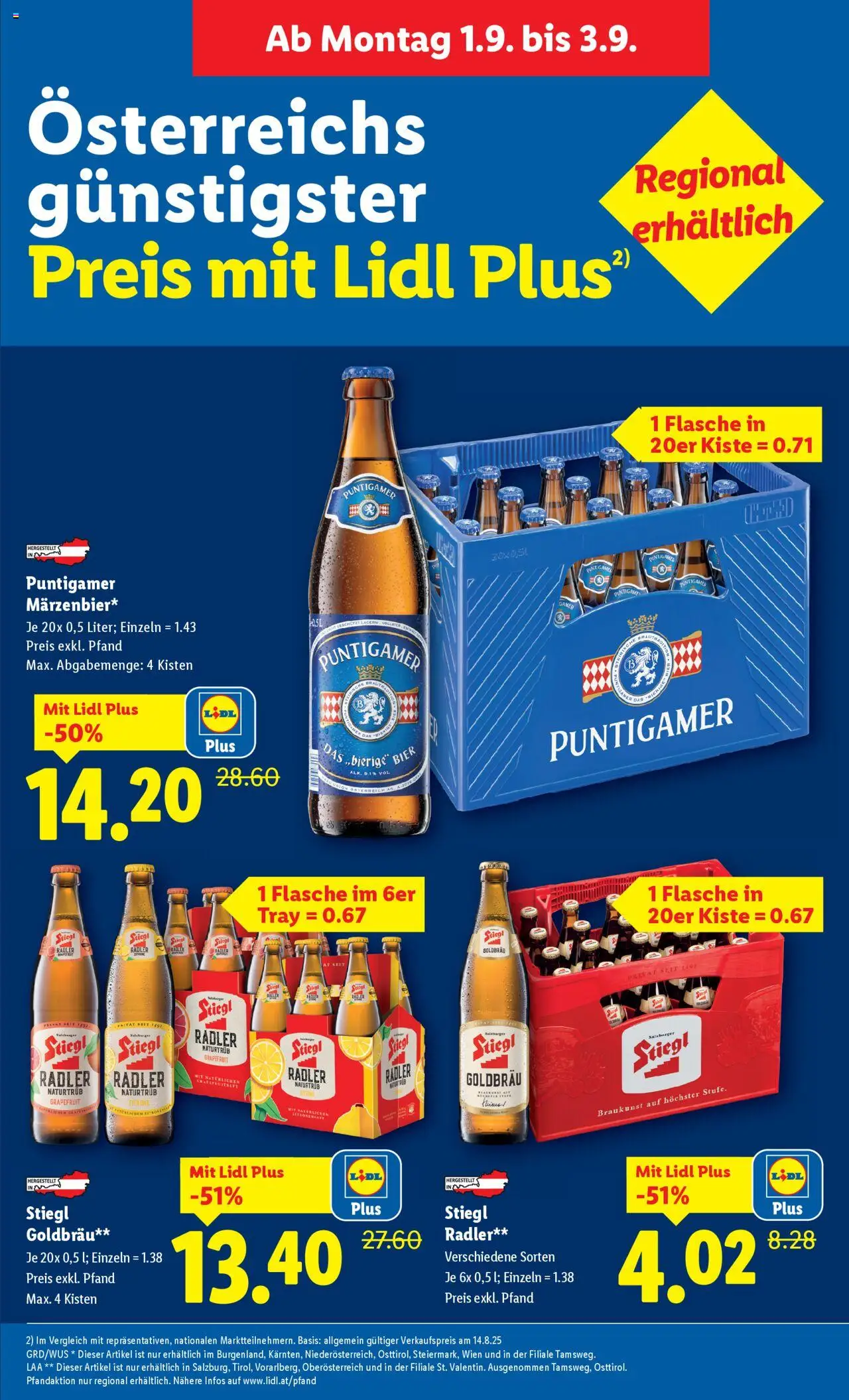 Lidl Flugblatt gültig ab 28.08.2025 | Seite: 3 | Produkte: Grapefruit, Zitrone, Bier