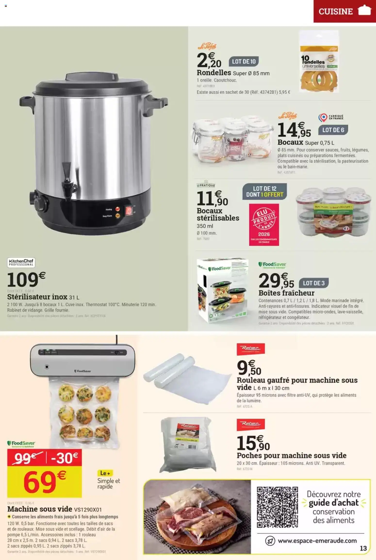 {H1} | Page: 13 | Produits: Filtre, Machine sous vide, Robinet, Rouleau