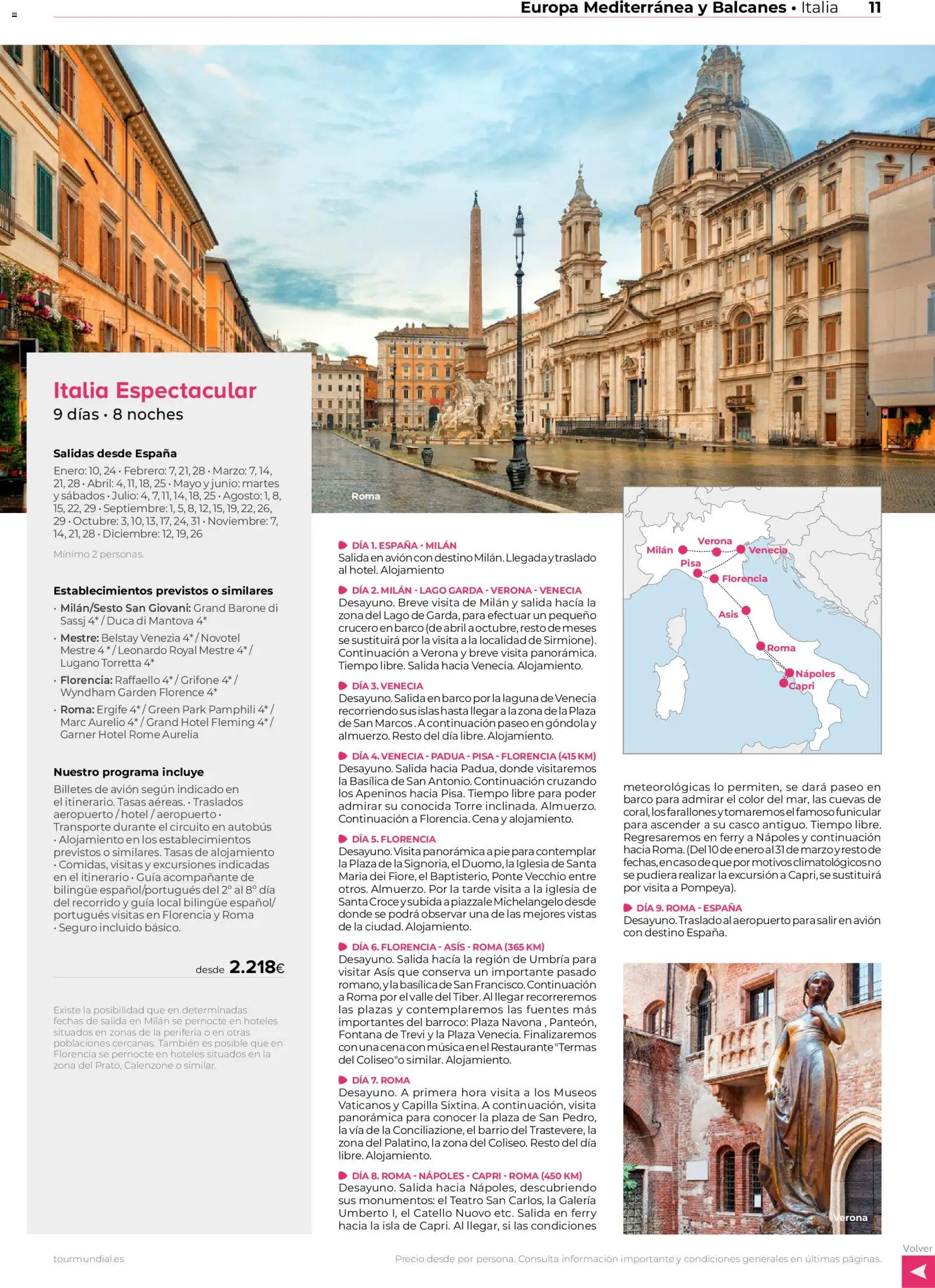 Viajes El Corte Inglés Europa │ válido desde el 01.01.2026 | Página: 11