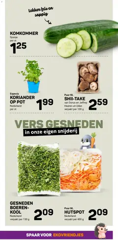 Ekoplaza - Folder week 43 - Voorbeeld van een folder van Ekoplaza, geldig van 22.10.2025 | Pagina: 13 | Producten: Kool, Komkommer, Pot, Koriander