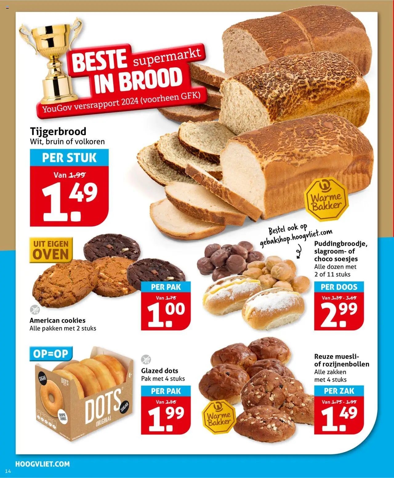  | Pagina: 16 | Producten: Brood, Slagroom, Muesli, Oven