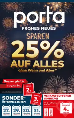 Porta! Frohes neues Sparen Stendal ab 26.12.2025 gültig