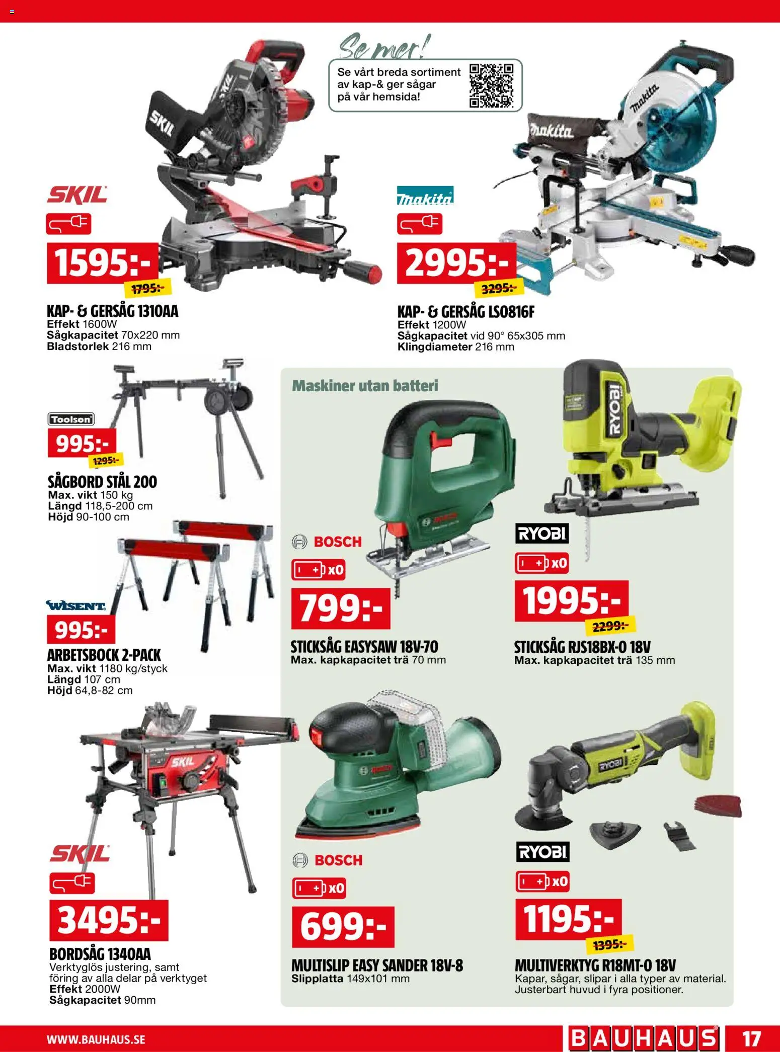 Bauhaus reklamblad aktuell från 01.03.2026 | Sida: 17 | Produkter: Batteri