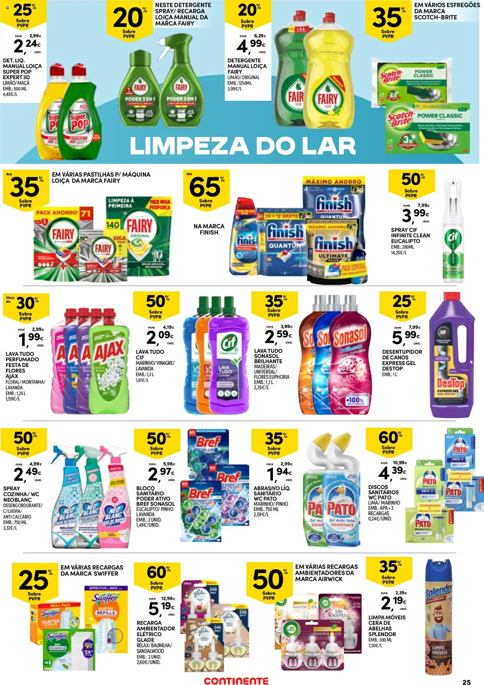 Continente Açores  │ válido de 16.04.2026 | Página: 25 | Produtos: Flores, Detergente, Cera, Maça