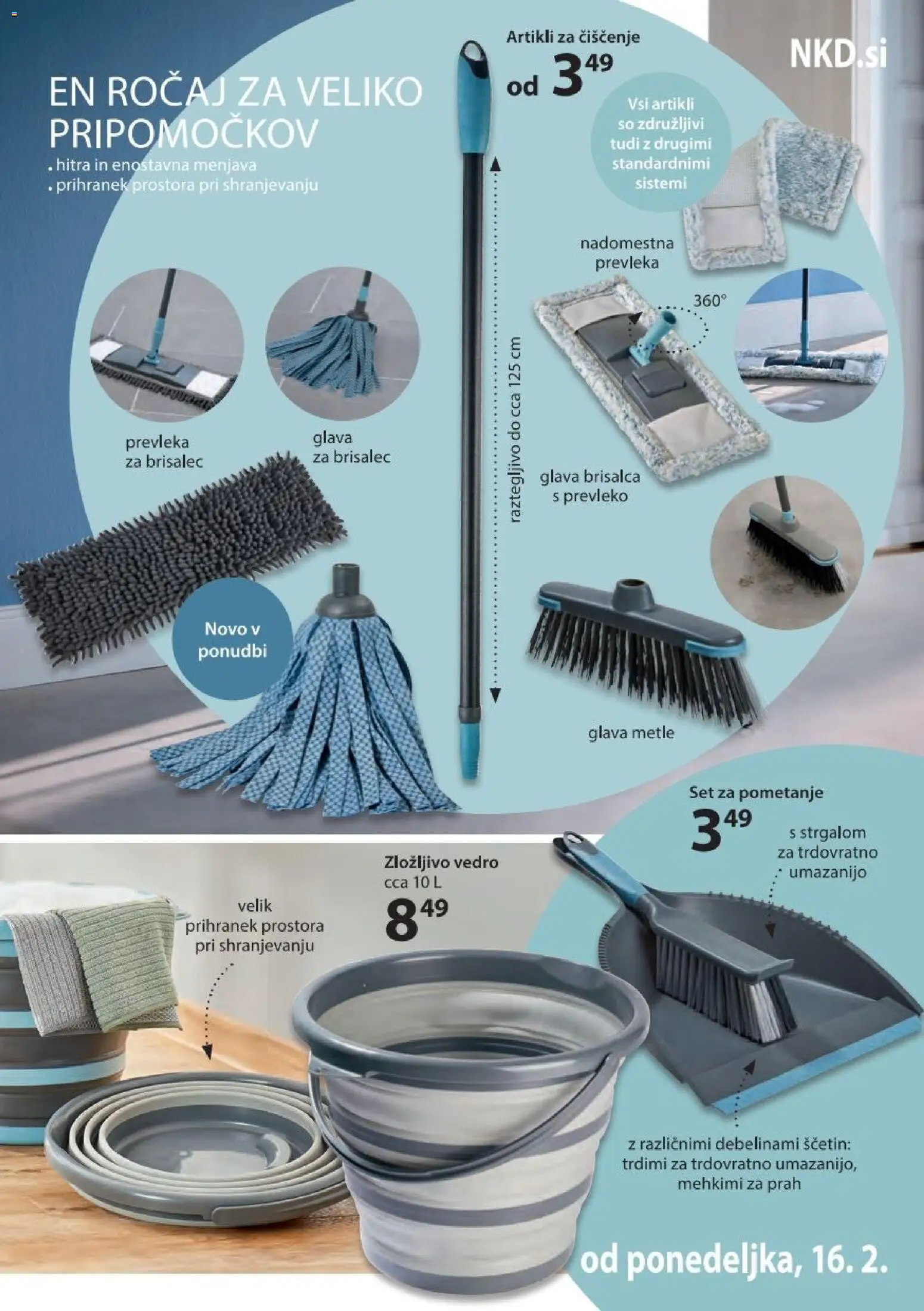 Novi NKD katalog ponudbe – veljaven od 16.02.2026 | Stran: 3 | Izdelki: Prevleka, Vedro