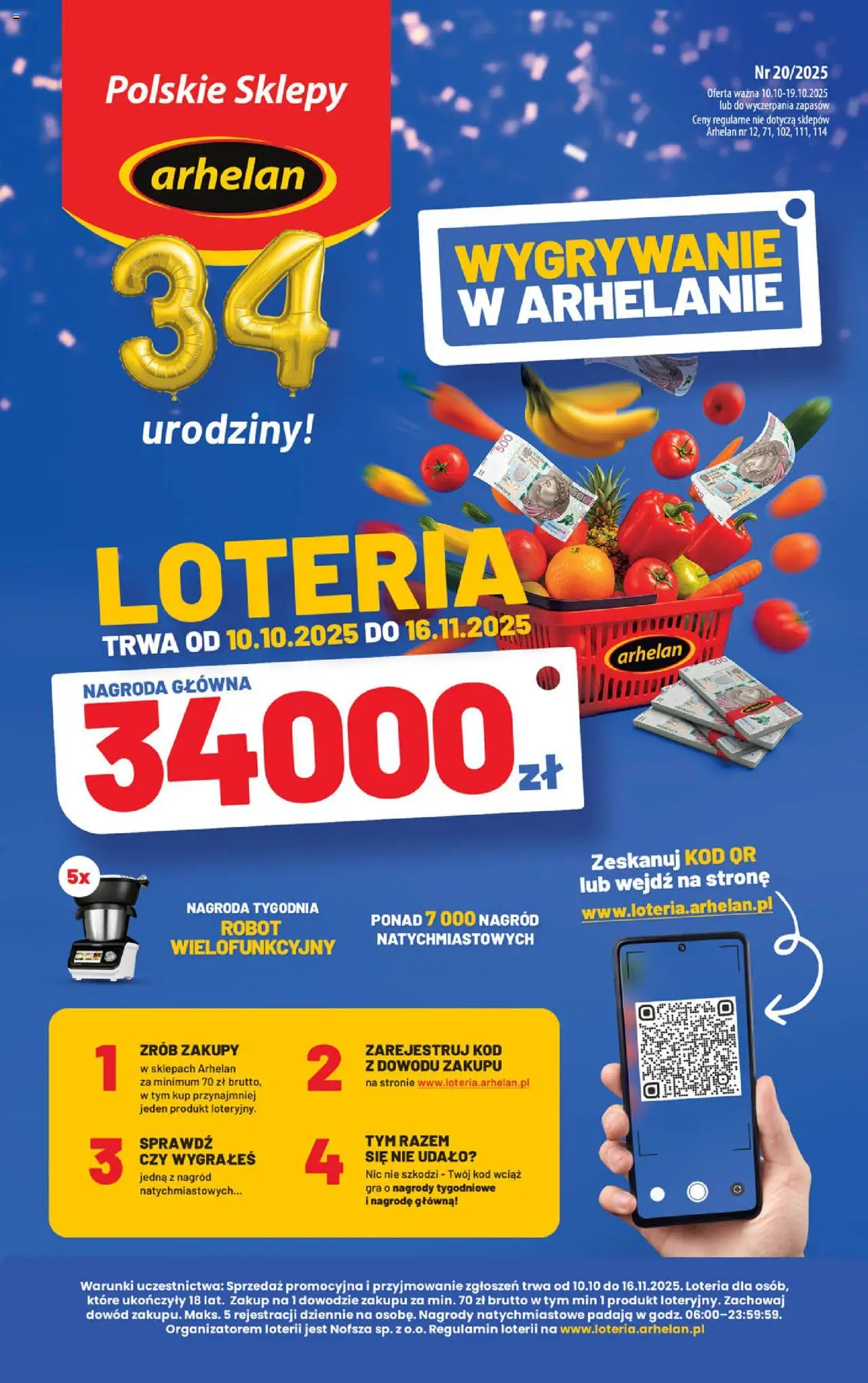 Arhelan Gazetka od 10.10.2025 | Strona: 1 | Produkty: Gra, Robot