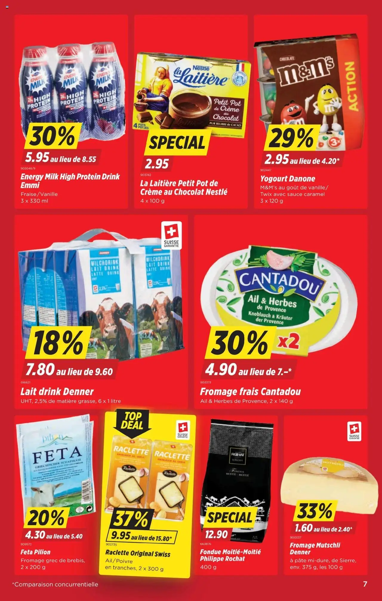 Denner Aktionen FR – gültig ab 21.10.2025 | Seite: 7 | Produkte: Feta, Twix, Knoblauch, Fondue