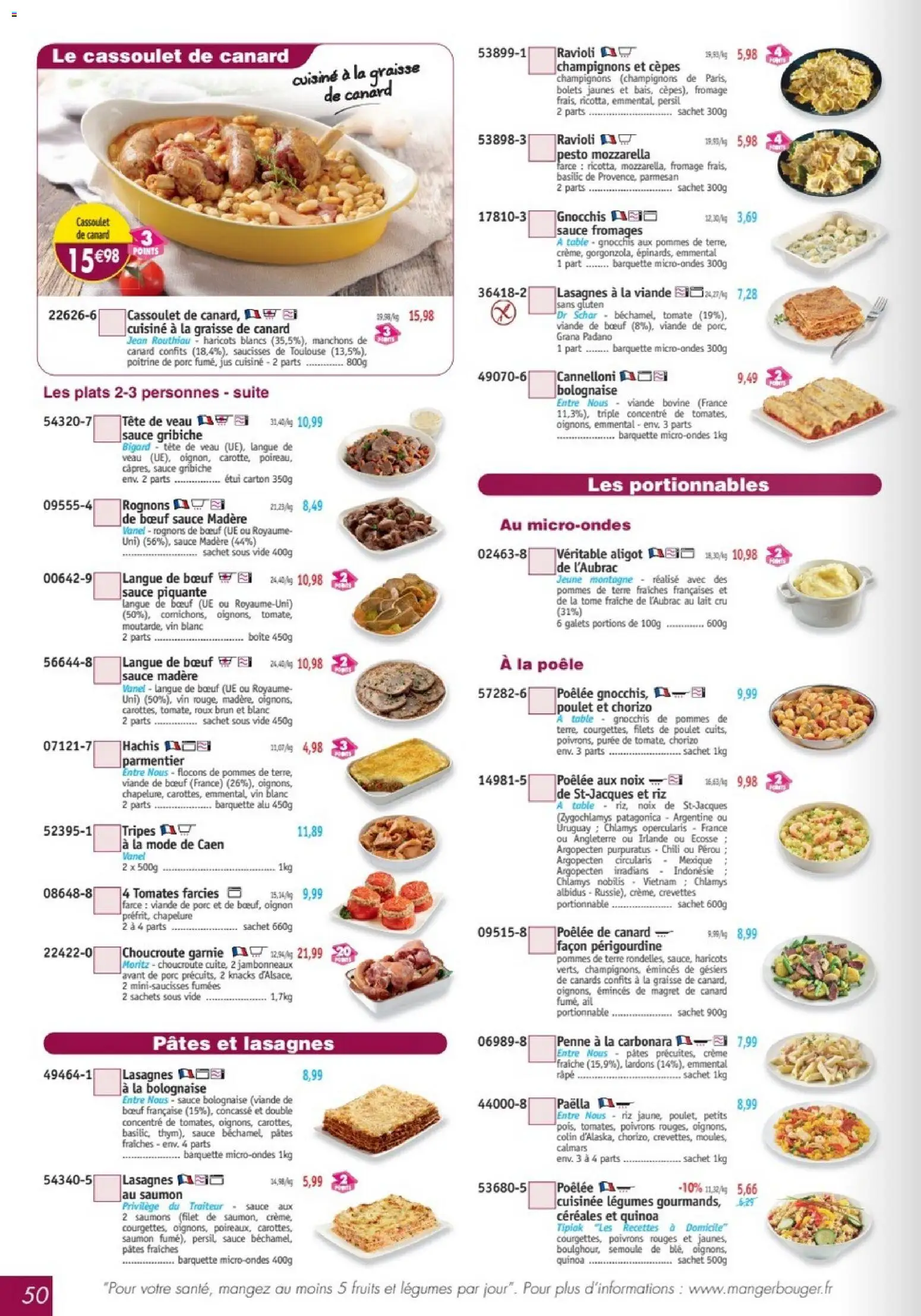 {H1} | Page: 50 | Produits: Flocons, Poêle, Vin, Porc