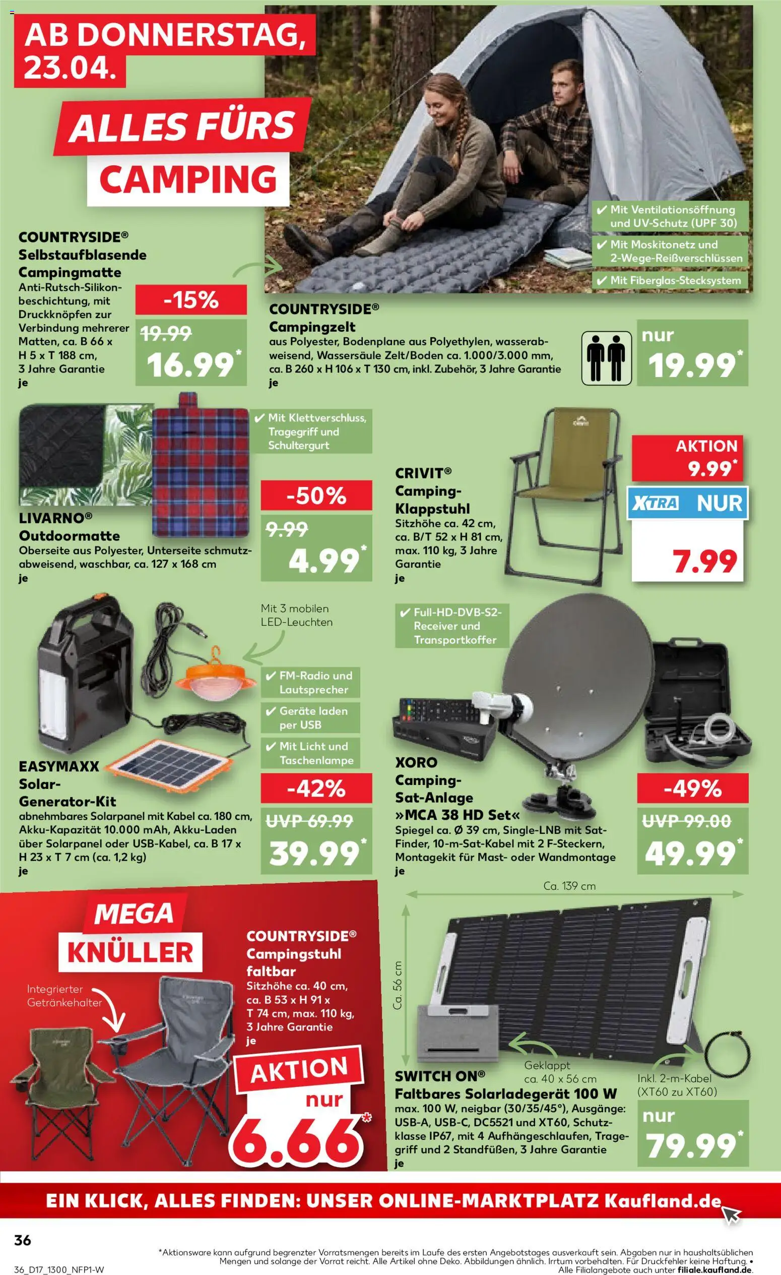 Kaufland Prospekt Bremen	 – gültig ab 23.04.2026 | Seite: 36 | Produkte: Lautsprecher, USB, Spiegel, Receiver