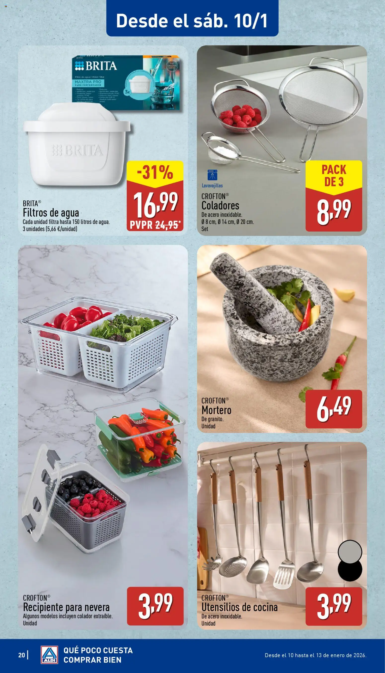 Aldi folleto Canarias │ válido desde el 05.01.2026 | Página: 20 | Productos: Cocina, Lavavajillas, Nevera