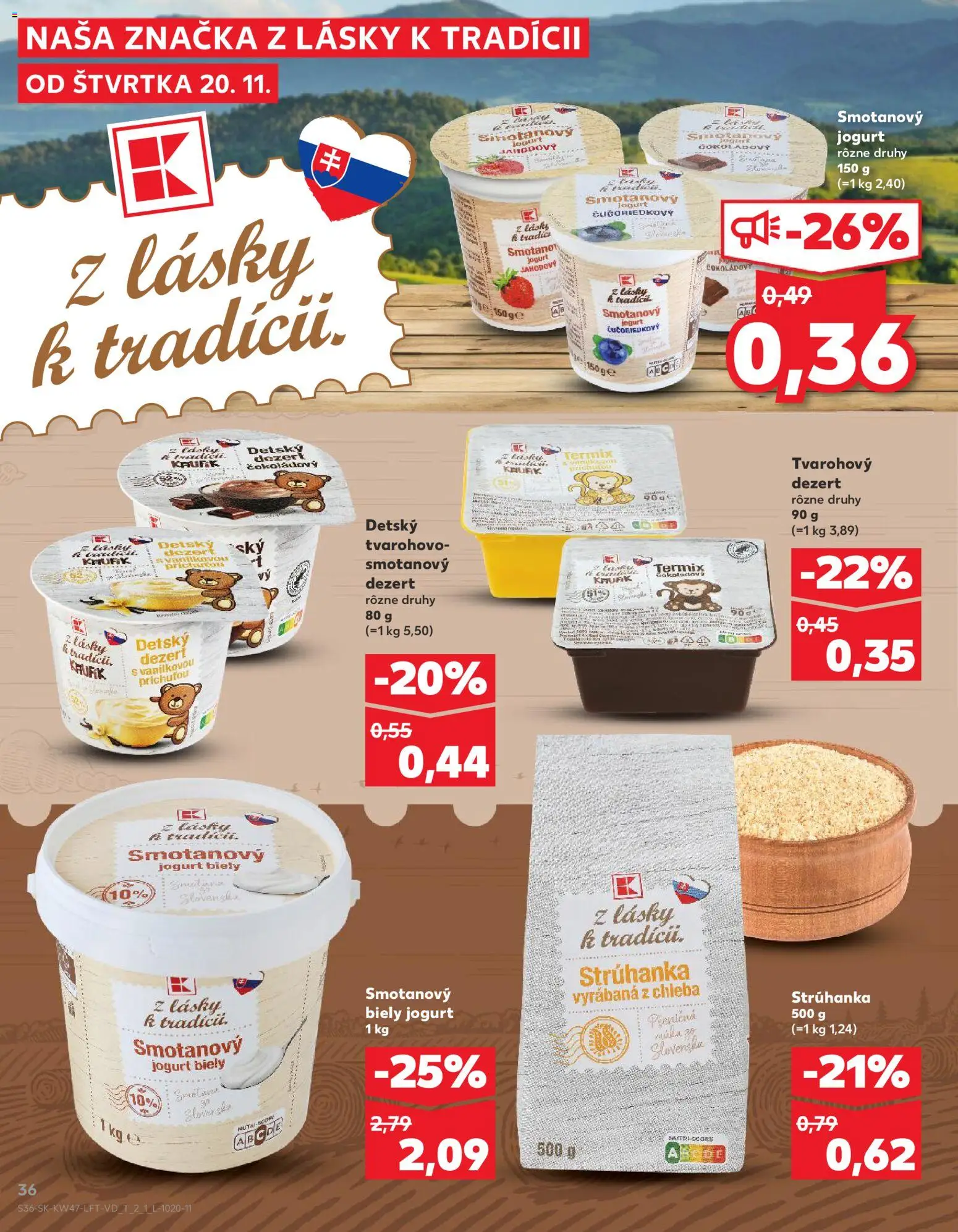 Kaufland SK akciós ujság - amely érvényes a következő dátumtól: 20.11.2025 | Oldal: 36