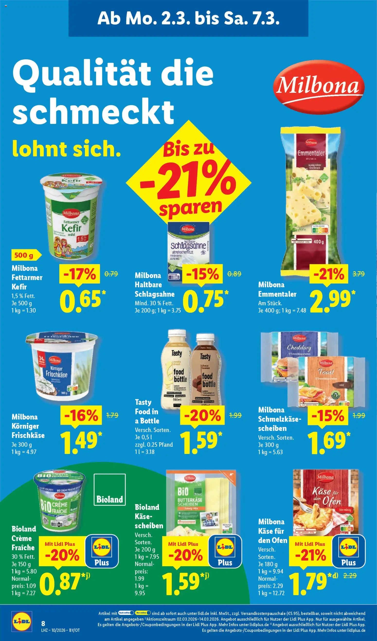 Lidl Prospekt Bernsdorf – gültig ab 02.03.2026 | Seite: 26 | Produkte: Ofen, Kefir, Käse, Toast