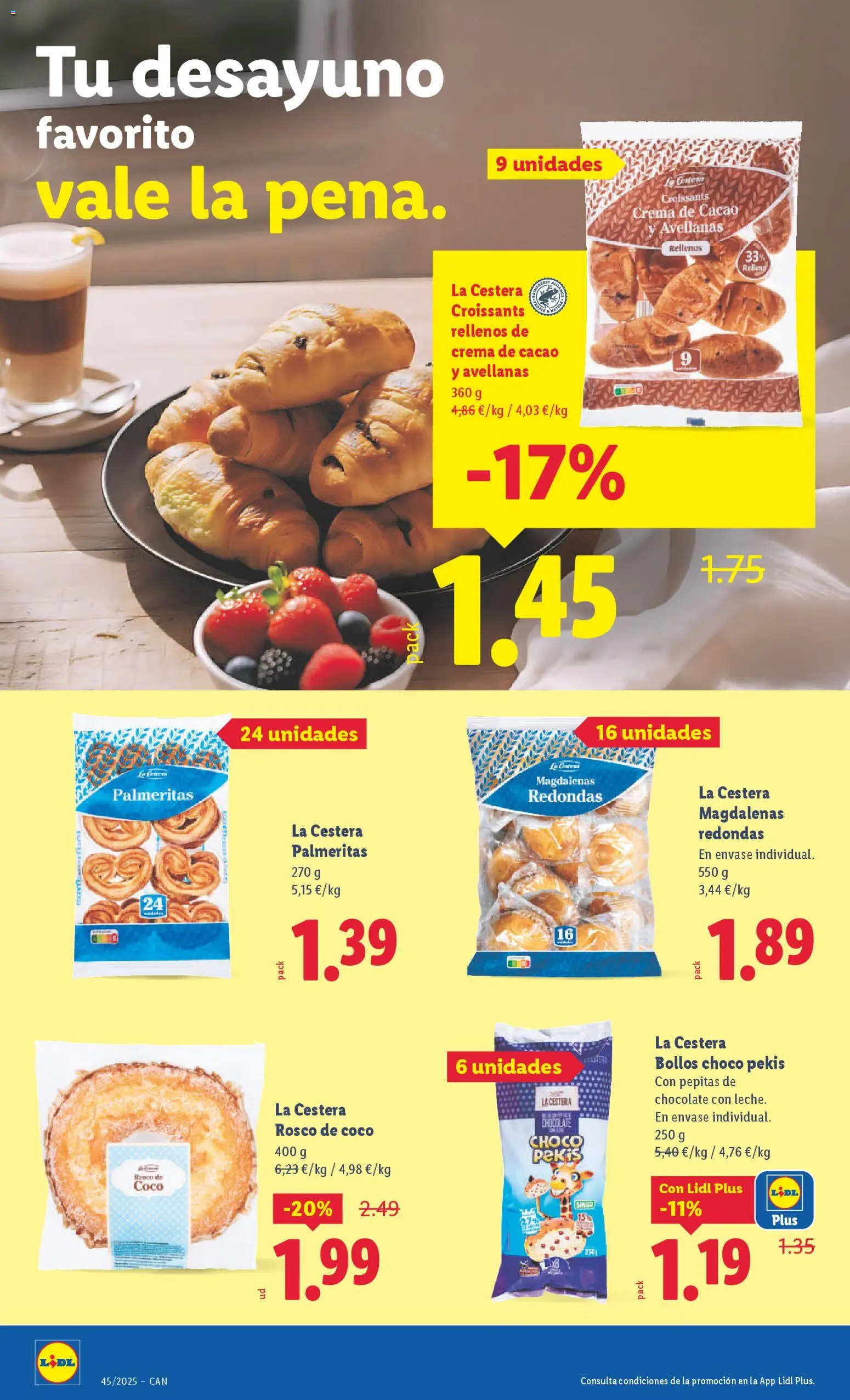 Lidl - Canarias │ válido desde el 03.11.2025 | Página: 18 | Productos: Chocolate, Crema de cacao, Crema, Φρυγανιές σικάλεως