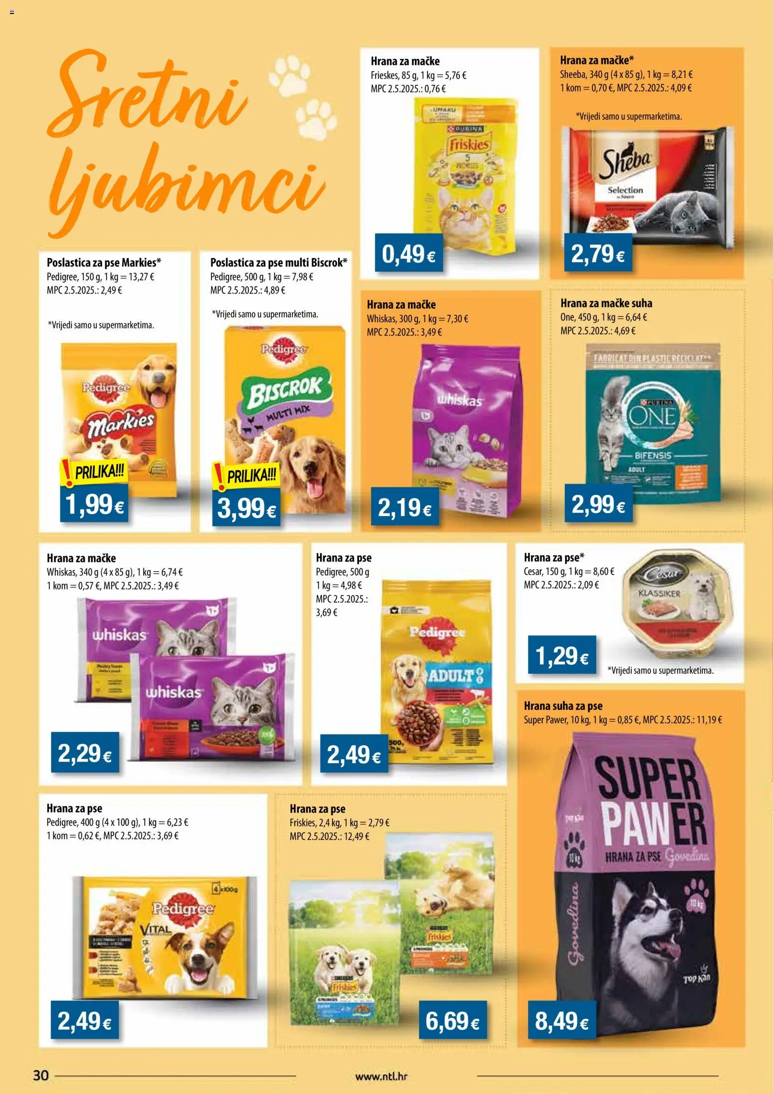 NTL katalog | vrijedi od 17.12.2025 | Stranica: 30 | Proizvodi: Whiskas, Hrana za pse, Govedina, Hrana za mačke