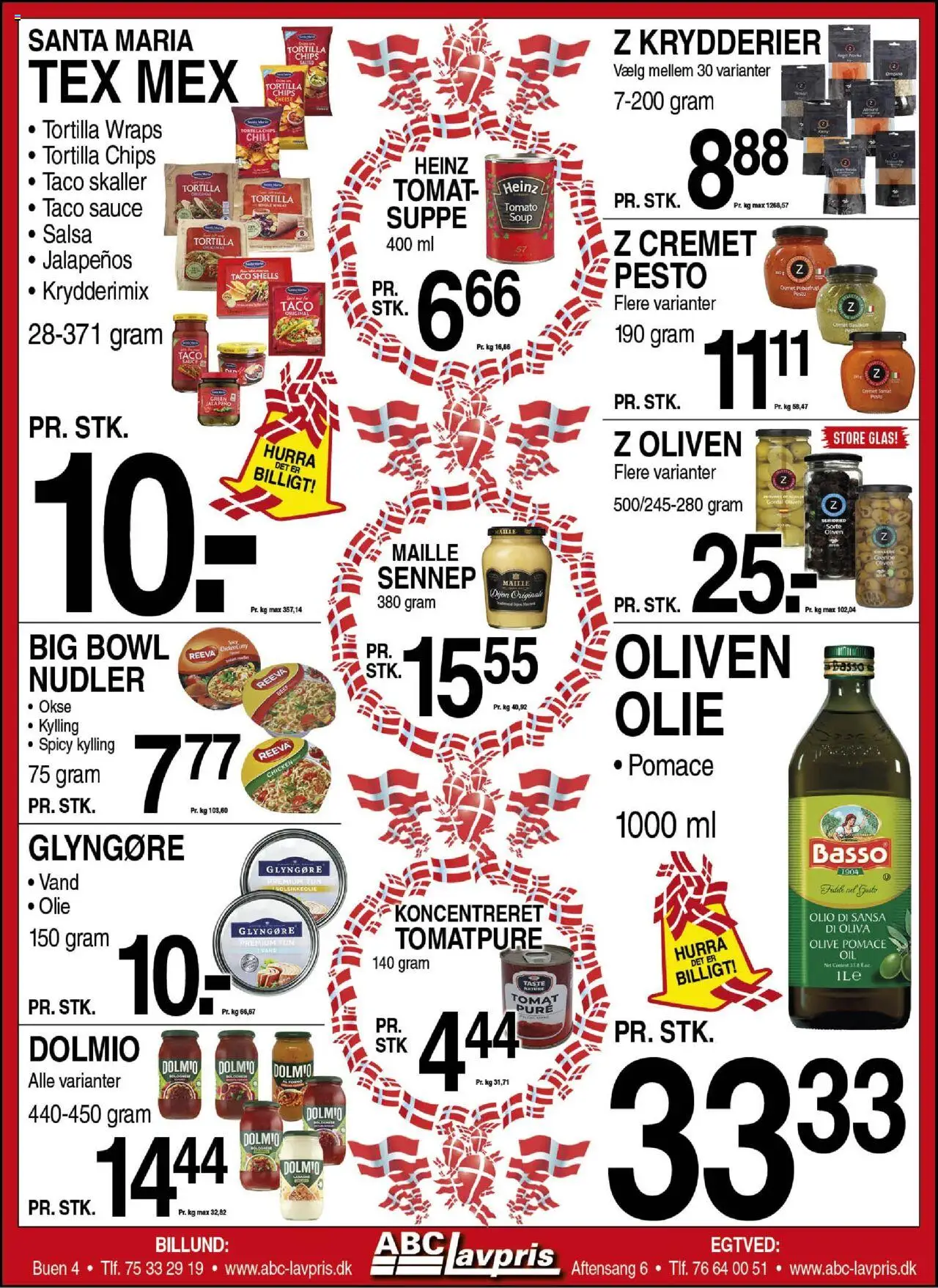 Abc Lavpris Tilbudsavis gyldig fra 27.08.2025 | Side: 3 | Produkter: Tun, Tomatpuré, Oliven, Peberfrugt