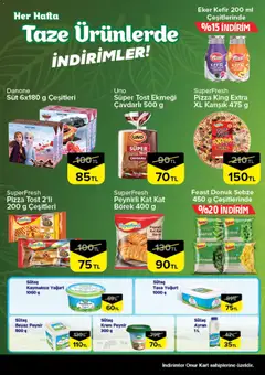 22.01.2026 tarihinden itibaren geçerli olan Onur Market kataloğu önizlemesi | Sayfa: 3 | Ürünler: Kefir, Krem, Ispanak, Bamya