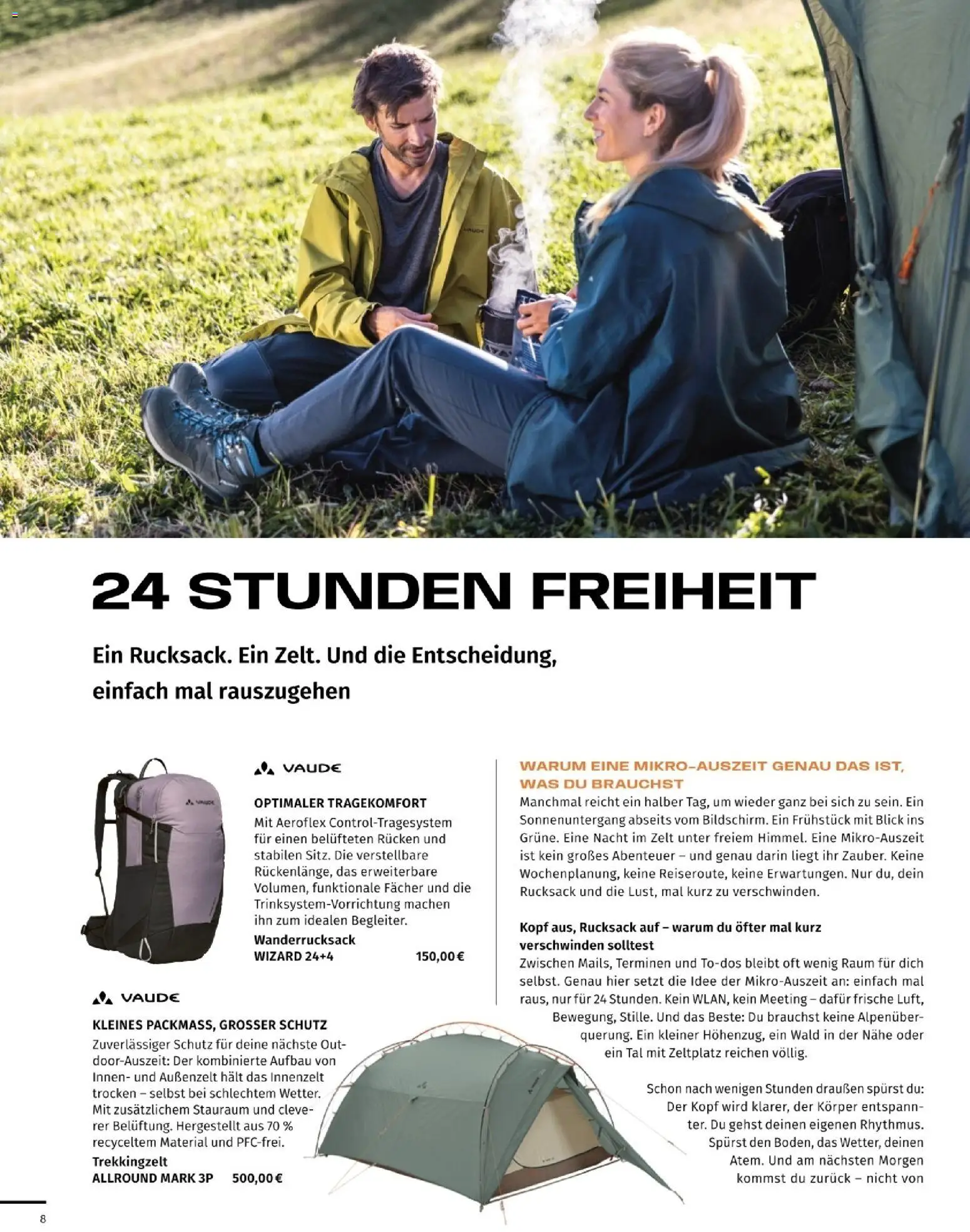 Sport2000 Prospekt Frühjahr 2026 – gültig ab 12.04.2026 | Seite: 8 | Produkte: Wanderrucksack, Rucksack