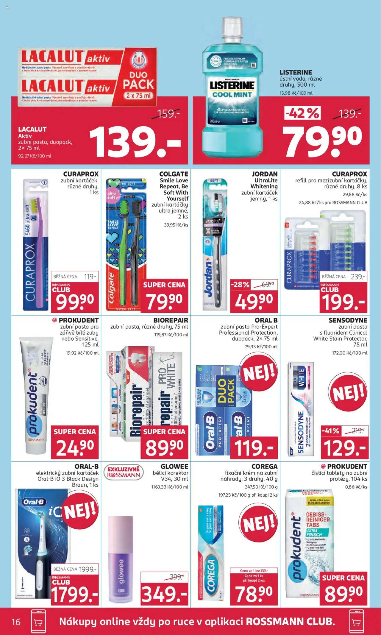 Rossmann leták od 10.09.2025 | Strana: 16 | Produkty: Krém, Lacalut, Curaprox, Korektor