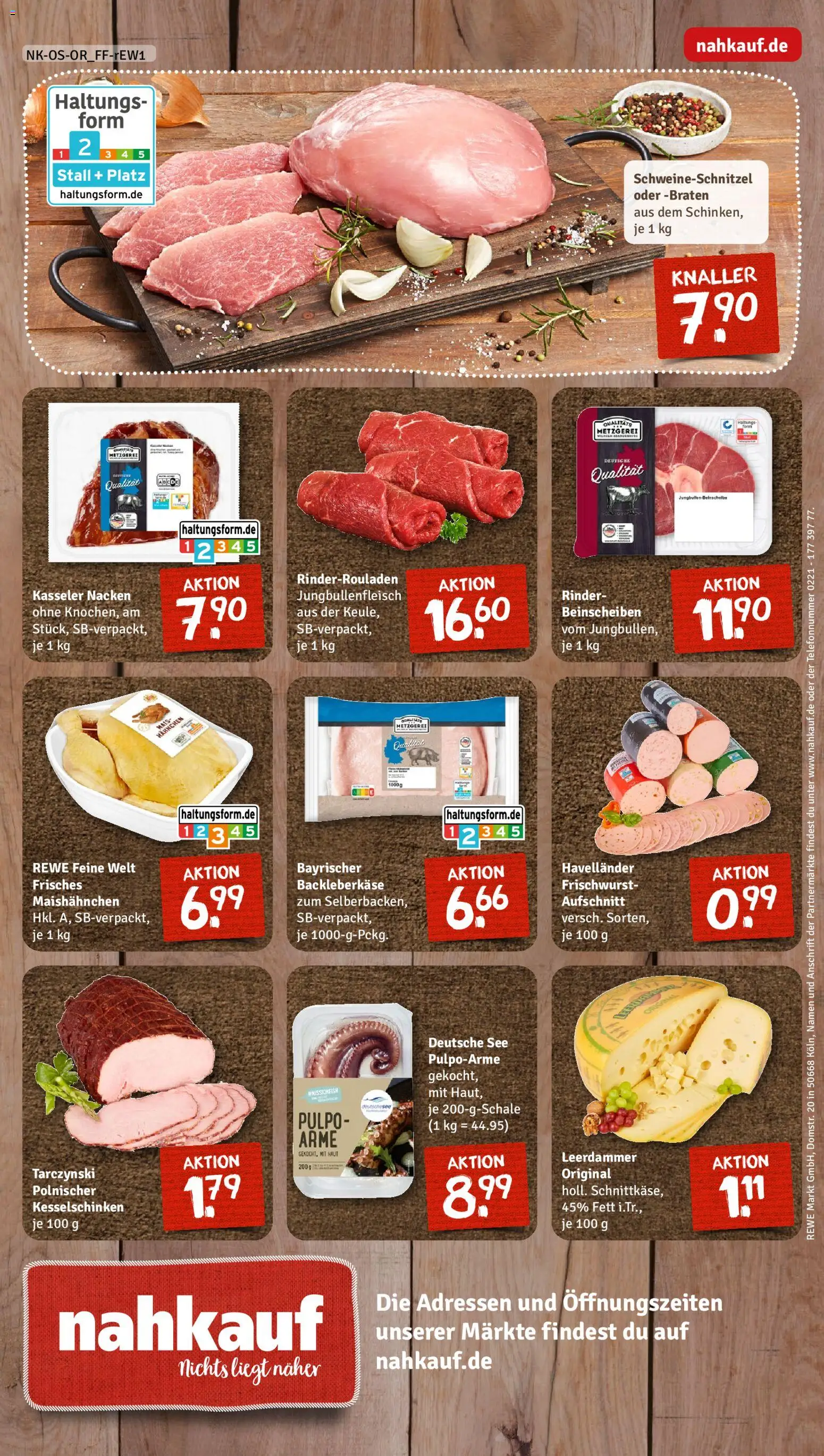 Nahkauf Prospekt – gültig ab 11.01.2026 | Seite: 12 | Produkte: Rinderrouladen, Leerdammer, Kasseler nacken