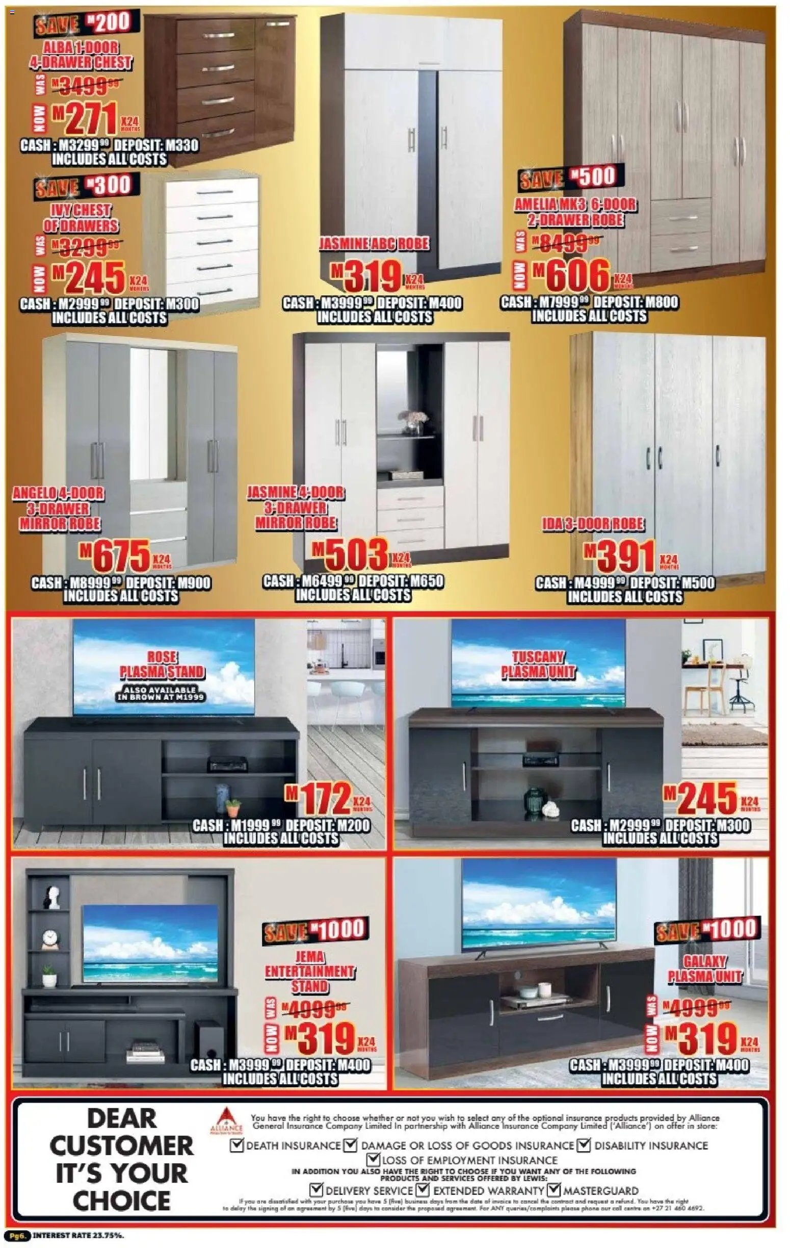 New Lewis Stores catalogue – valid from 05.01.2026 | Page: 6 | Products: Phone, Mirror, Plasma unit