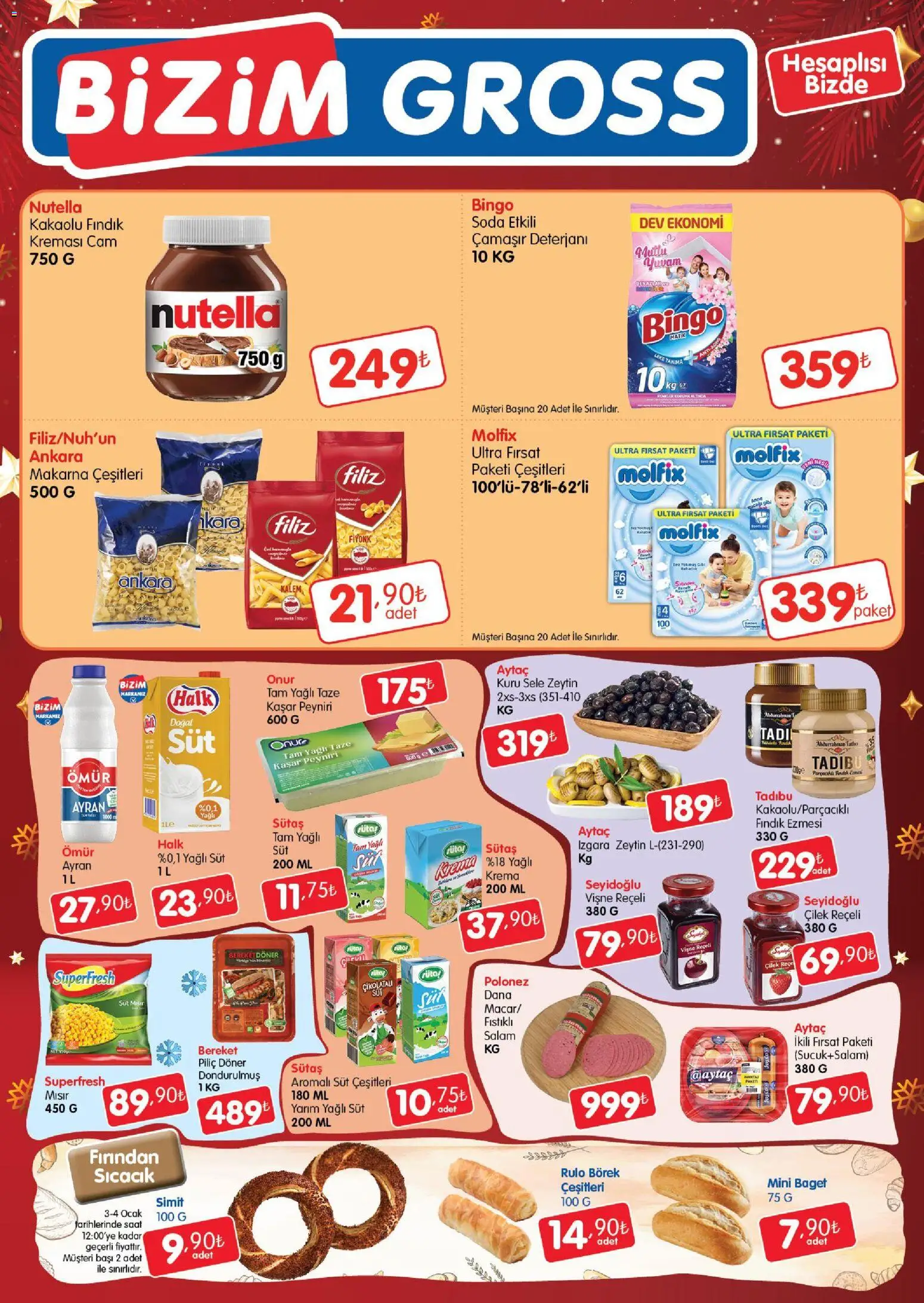 Bizim Toptan - Bizim Gross Fırsat Bülteni - 01.01.2026 tarihinden itibaren geçerlidir | Sayfa: 2