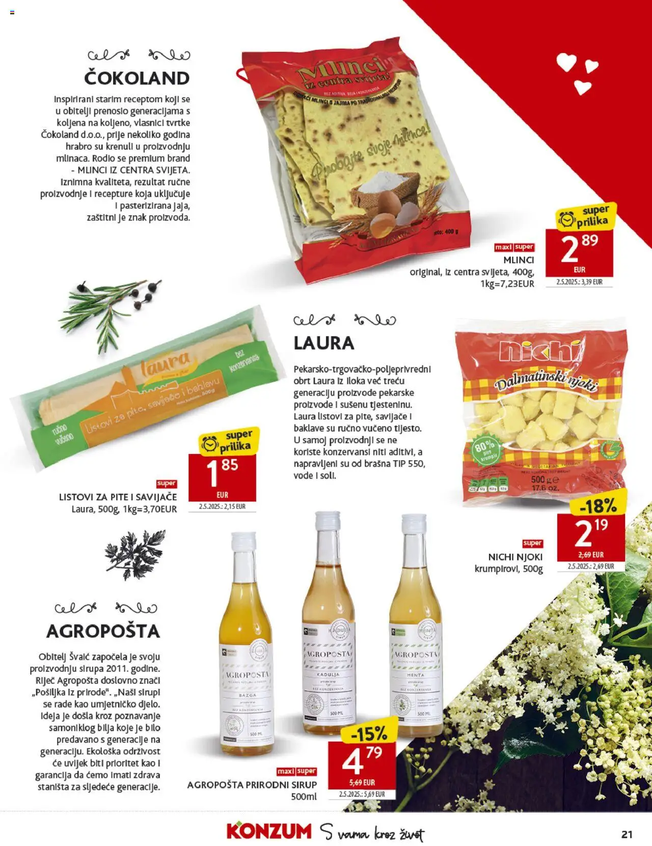 Konzum HR akciós ujság - amely érvényes a következő dátumtól: 08.10.2025 | Oldal: 21