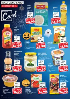 Náhled letáku MAGGI Bujón/Šťáva, Bujón/Šťáva různé druhy 72 g/VP/100 g od 22.10.2025 | Strana: 24 | Produkty: Gourmet, Olej, Basmati, Hellmann's