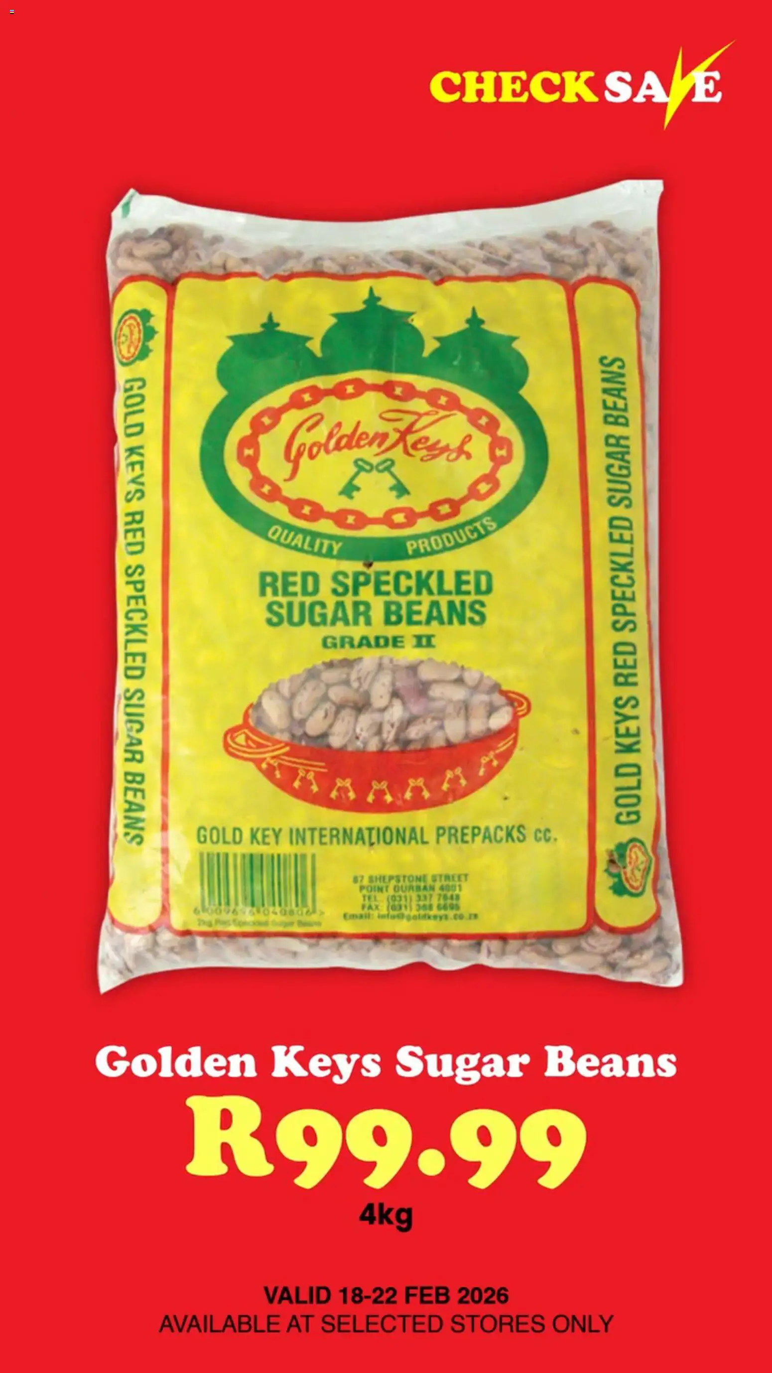 New Check Save catalogue – valid from 18.02.2026 | Page: 13 | Products: Beans, Sugar
