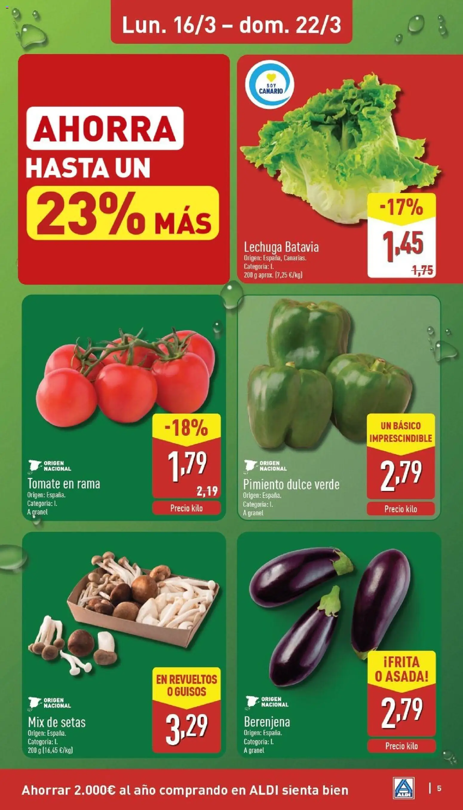 Aldi folleto Canarias │ válido desde el 16.03.2026 | Página: 5 | Productos: Κάδος απορρυμάτων