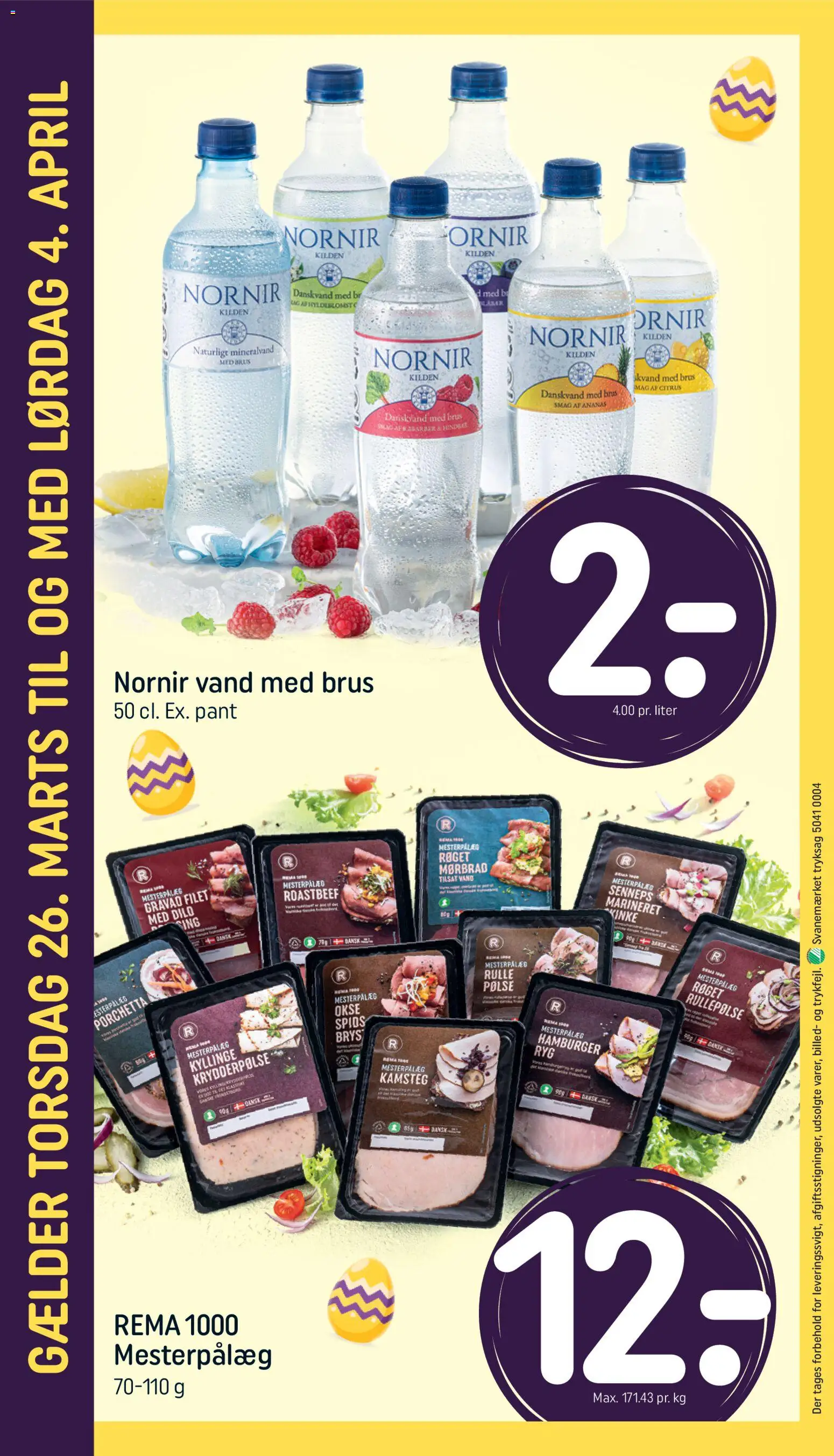 Rema 1000 tilbudsavis – gyldig fra 26.03.2026 | Side: 8 | Produkter: Dild, Rullepølse, Iogurteira, Danskvand