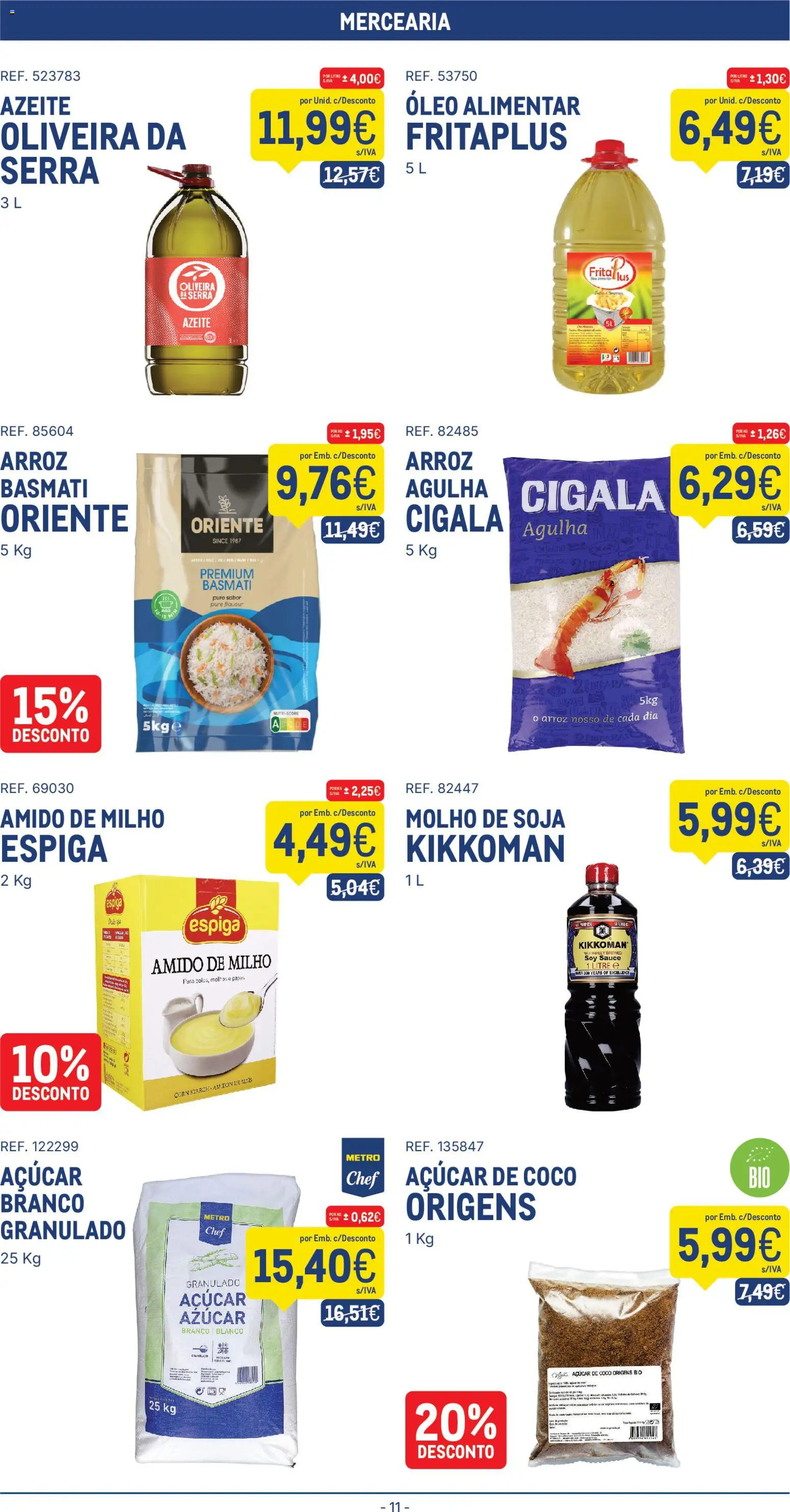 Makro folheto │ válido de 07.04.2026 | Página: 11 | Produtos: Azeite, Óleo, Arroz, Milho