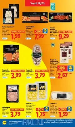 LIDL - Prévisualisation de Saumon fumé d'Écosse, 320 g, avec Lidl Plus au lieu de 9,99 € valide à partir de 19.03.2026 | Page: 16