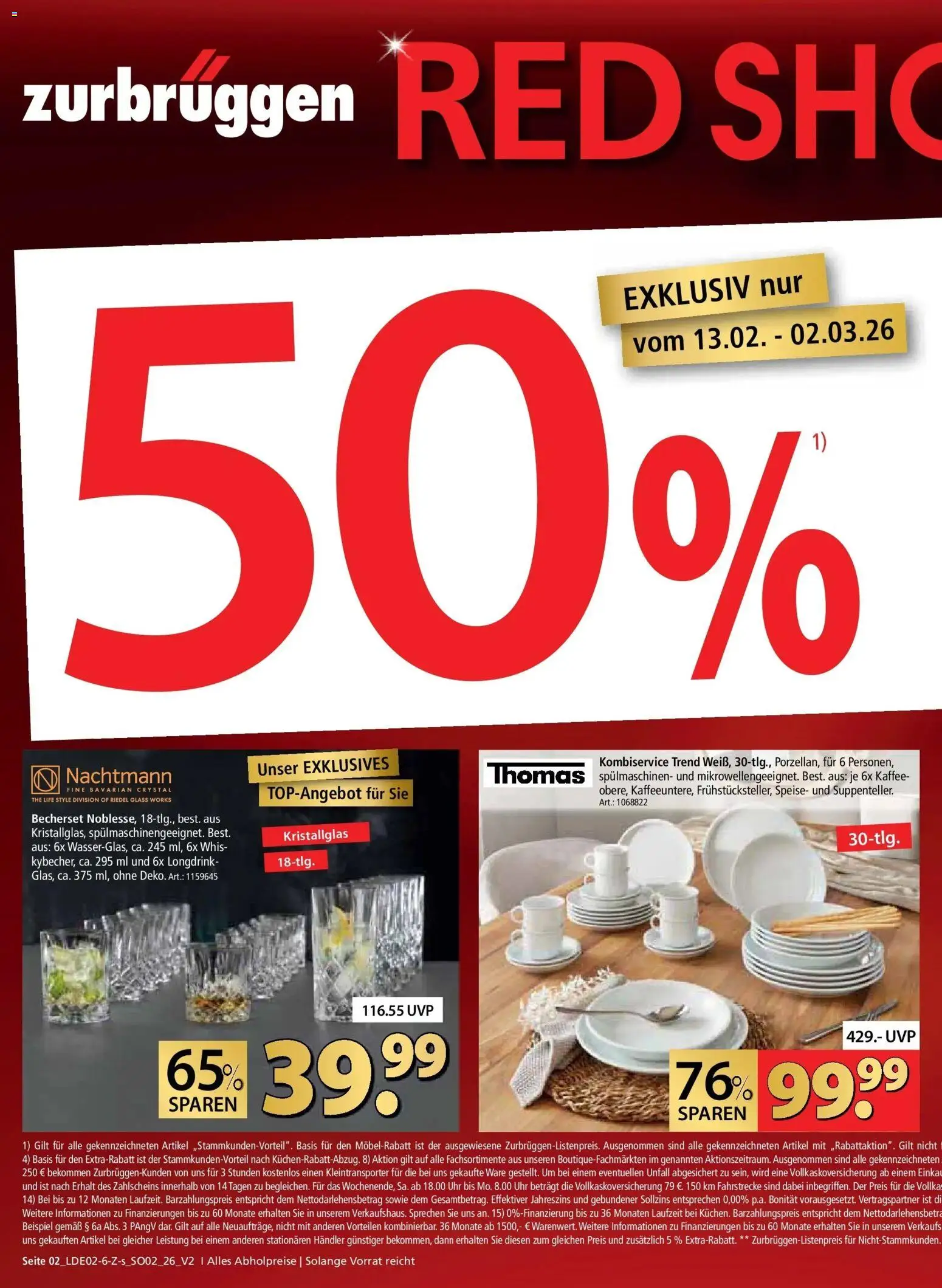 Zurbrüggen Red Shopping Week – gültig ab 23.02.2026 | Seite: 2 | Produkte: Kaffee, Uhr